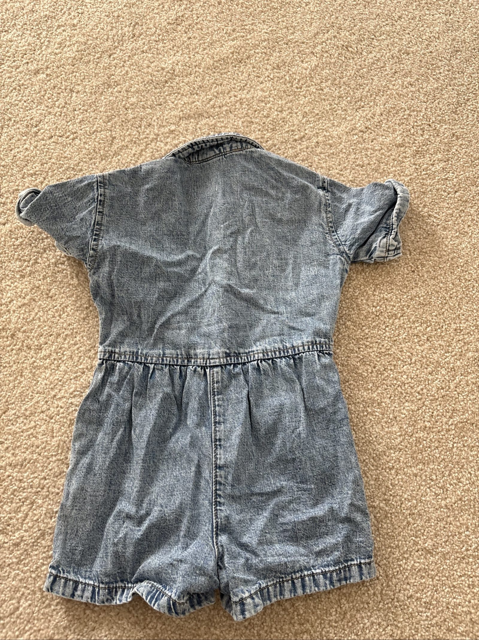 Next Kids' Blue Denim Playsuit 12-18 Months image 2