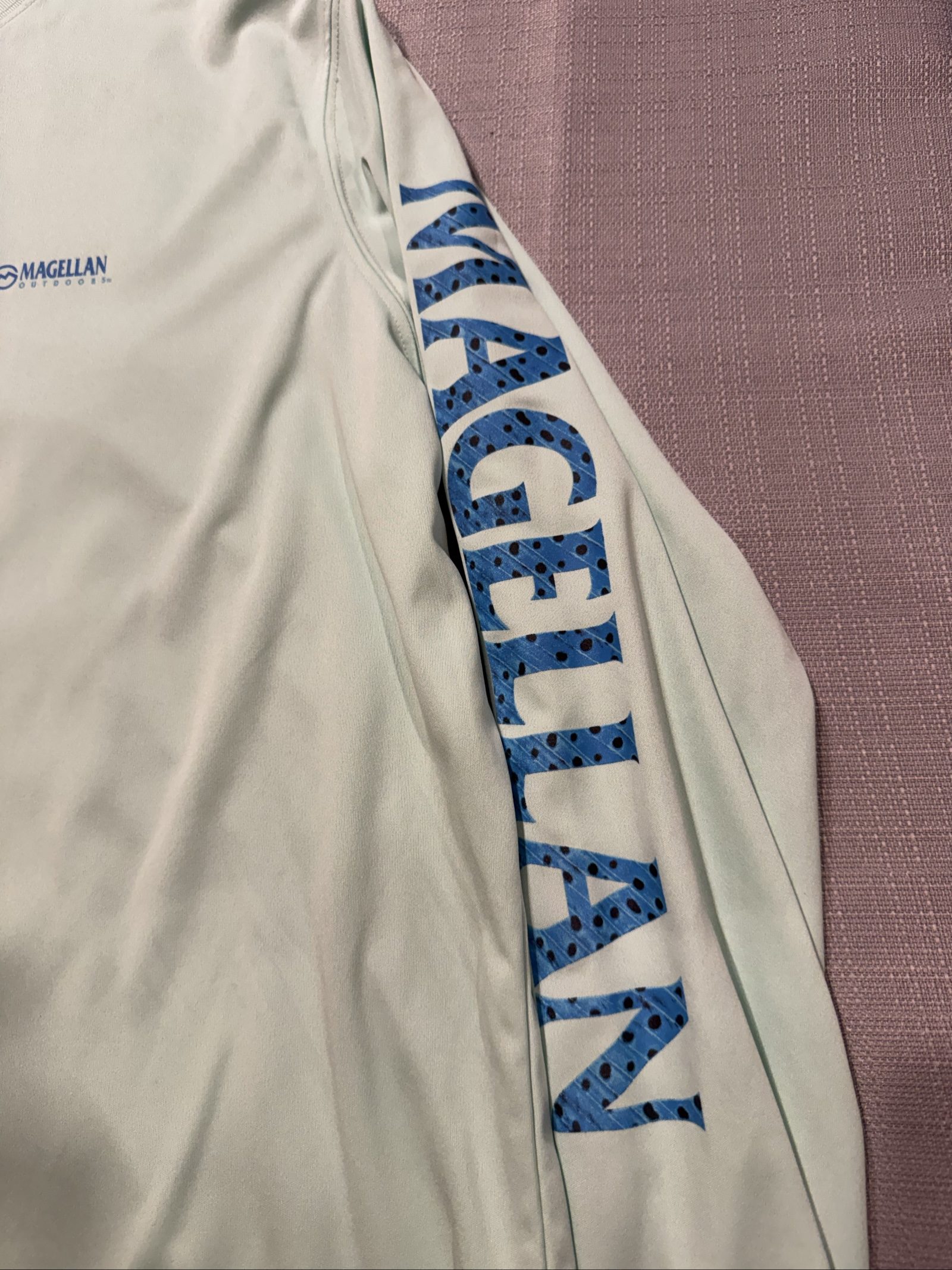 Women’s Magellan Outdoors Fish Gear Boyfriend Fit Long Sleeve Shirt – Mint Green – XL image 3
