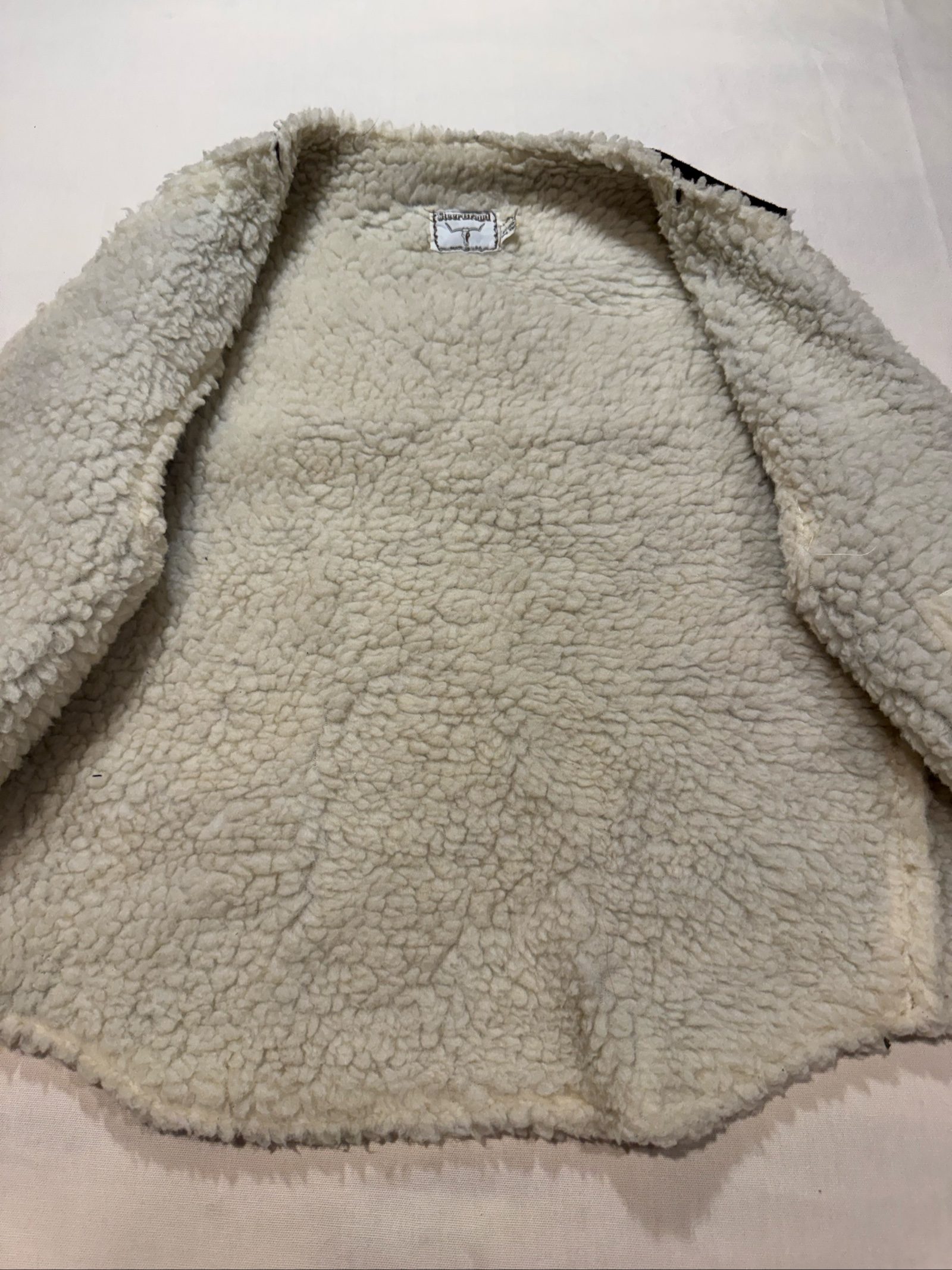 Women's Steer Brand Leather Sherpa Lined Western Vest – Brown – Extra Large image 9