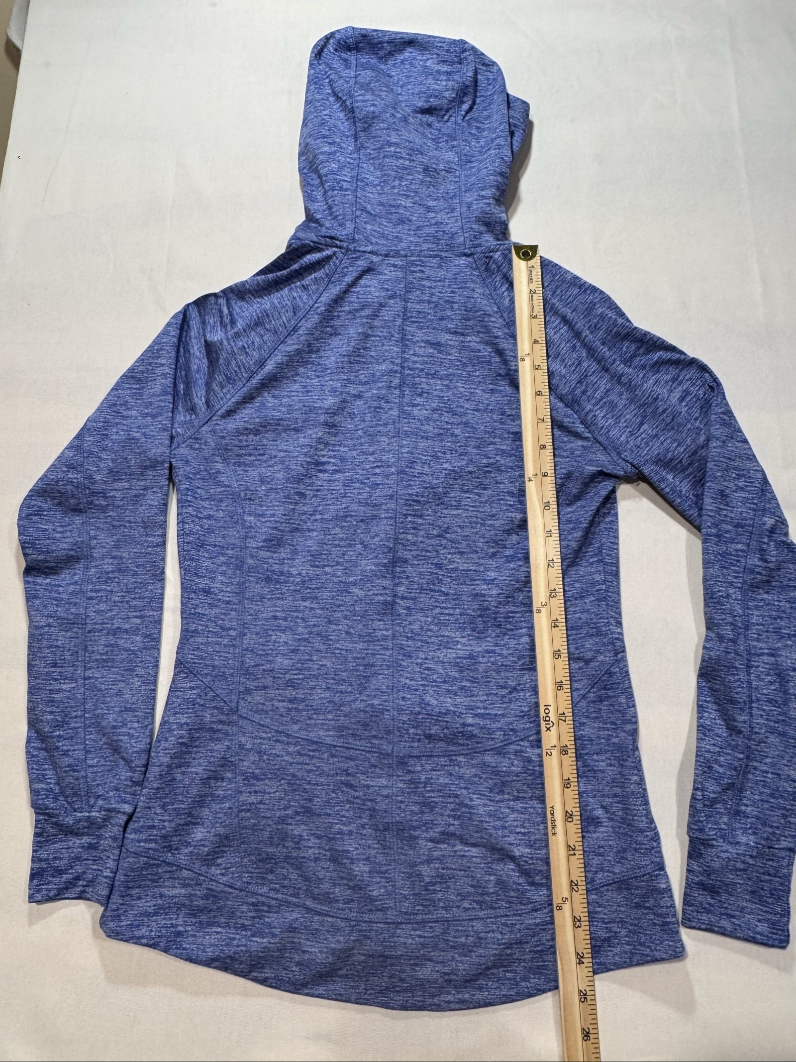 Women's Champion Duo Dry Full Zip Athletic Hoodie – Heather Blue – XS image 2