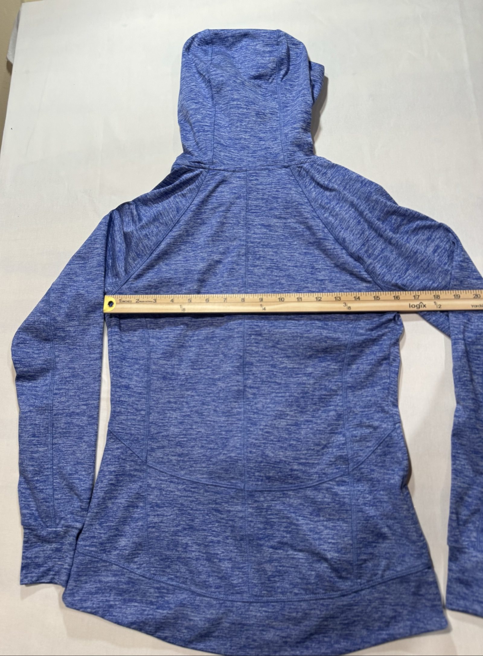 Women's Champion Duo Dry Full Zip Athletic Hoodie – Heather Blue – XS image 3