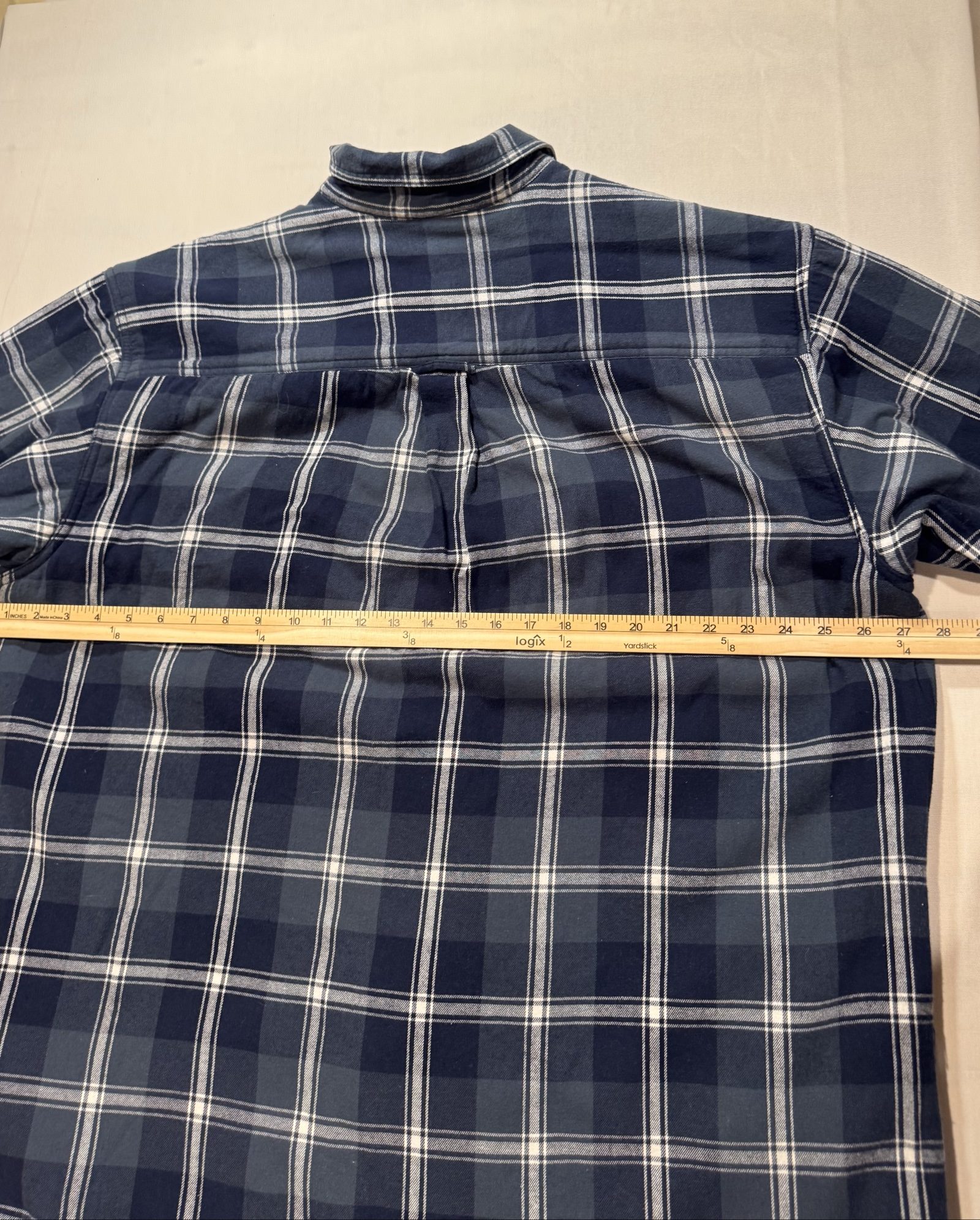 Men's RedHead Brand Co. Sherpa Lined Plaid Shirt/Jacket – Navy Blue – XL image 3