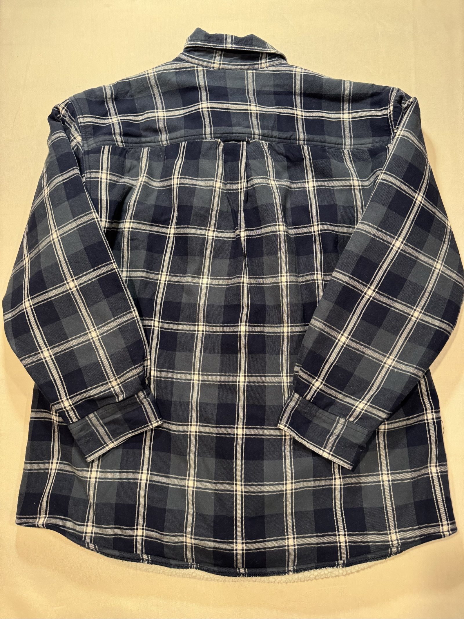 Men's RedHead Brand Co. Sherpa Lined Plaid Shirt/Jacket – Navy Blue – XL image 10