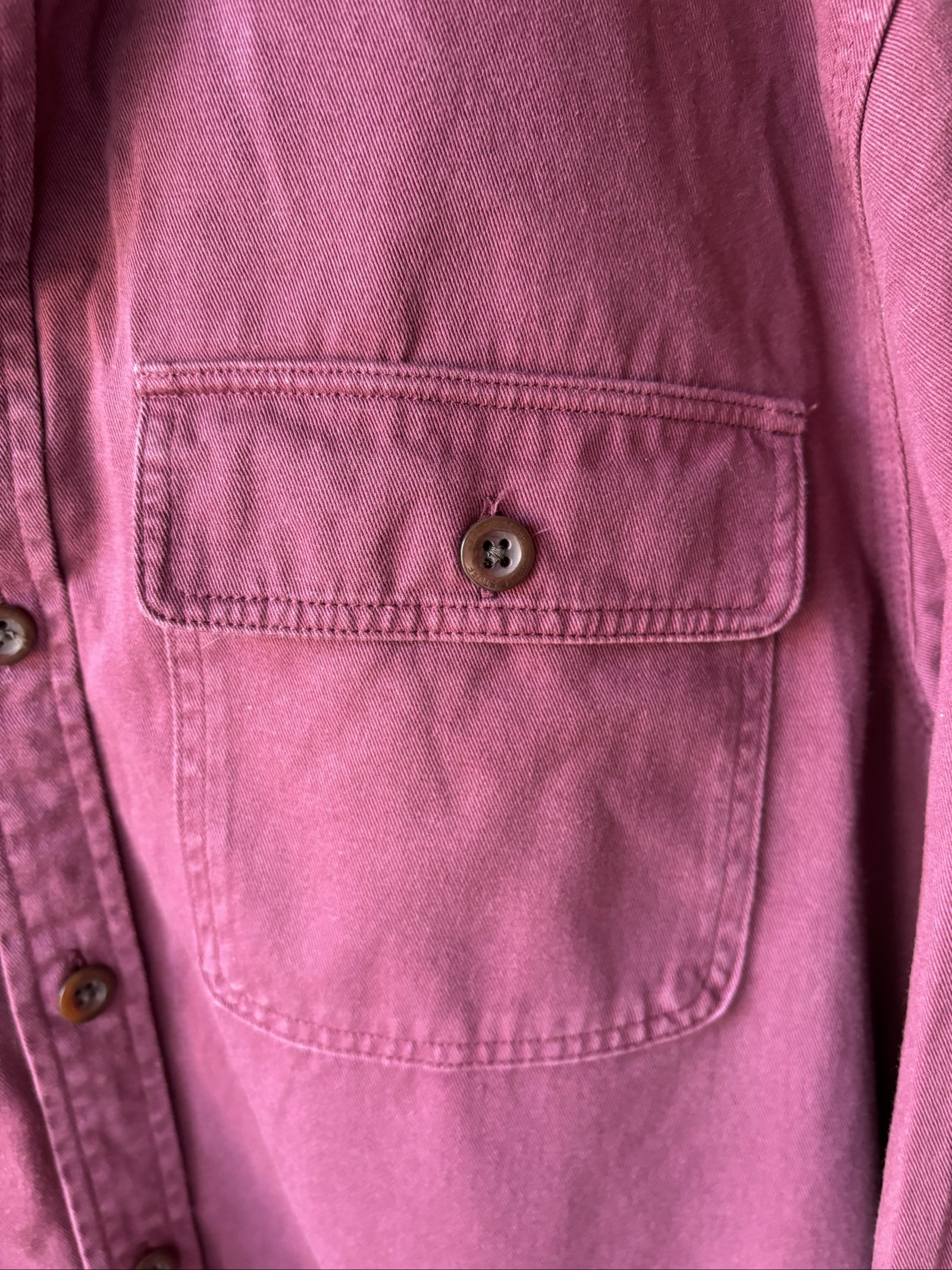 White Stuff Mid Plum Shirt small Cotton Long Sleeve image 2