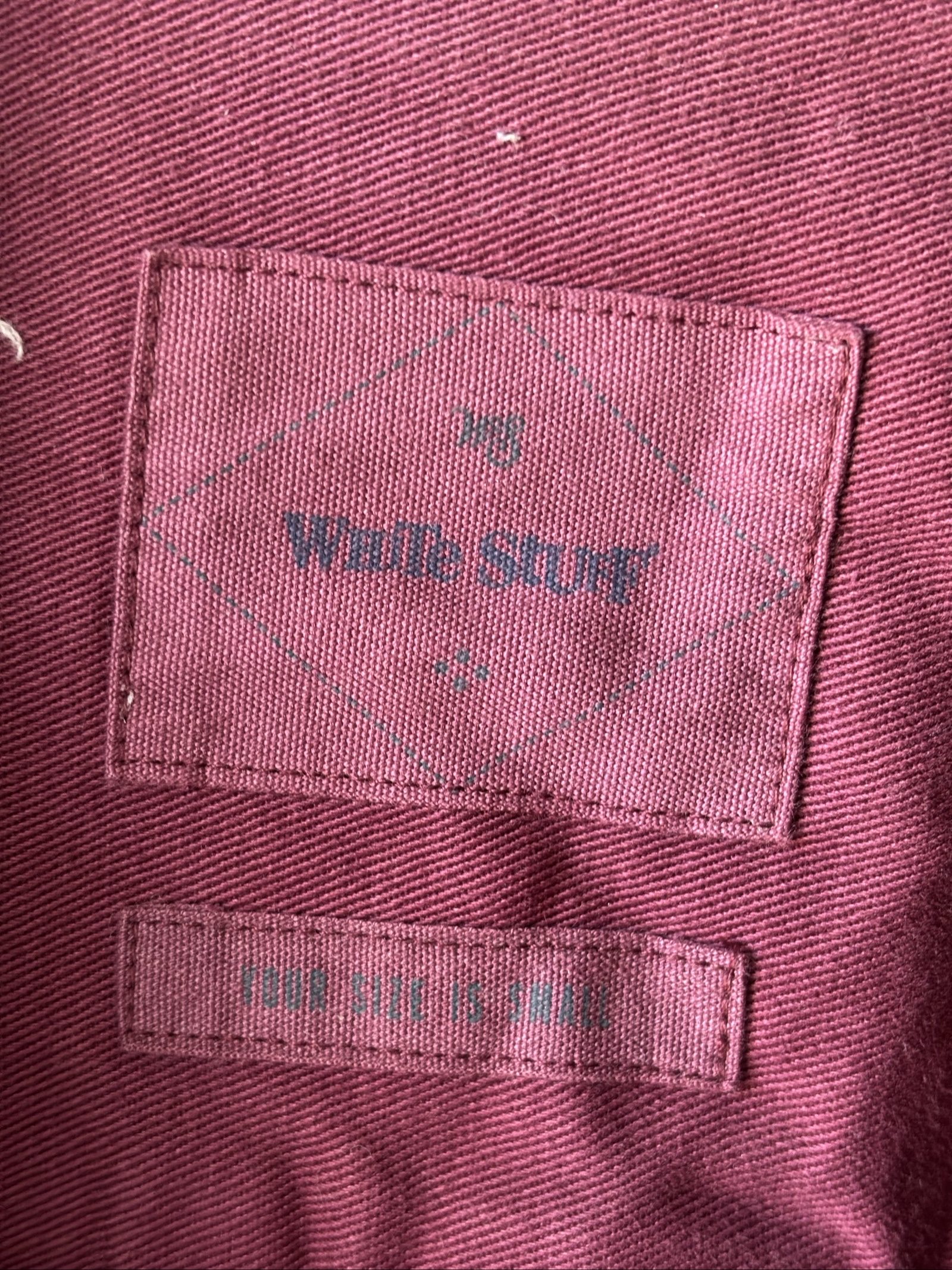 White Stuff Mid Plum Shirt small Cotton Long Sleeve image 3