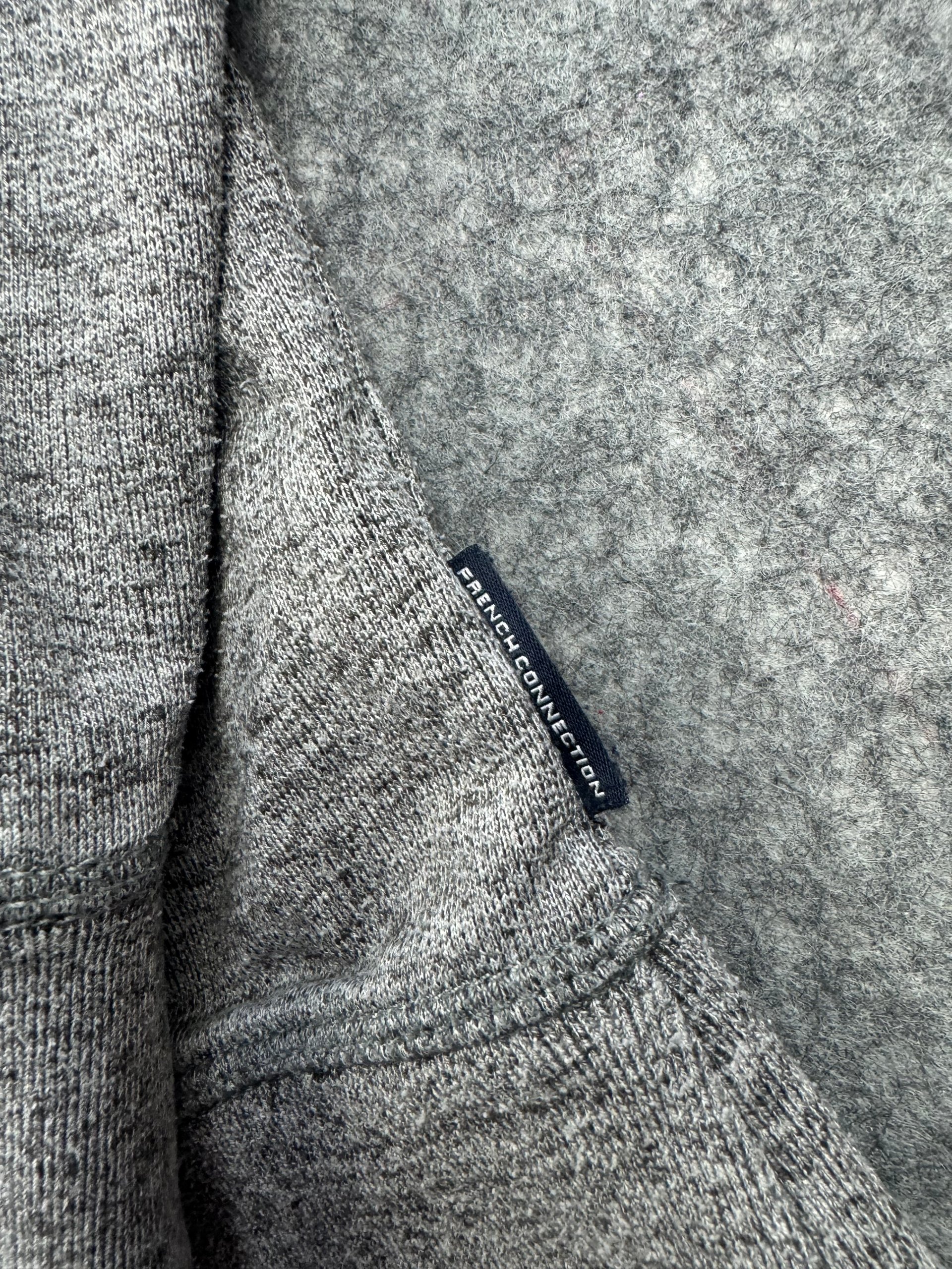 French Connection Grey Crewneck Sweatshirt Size S Pocket image 7
