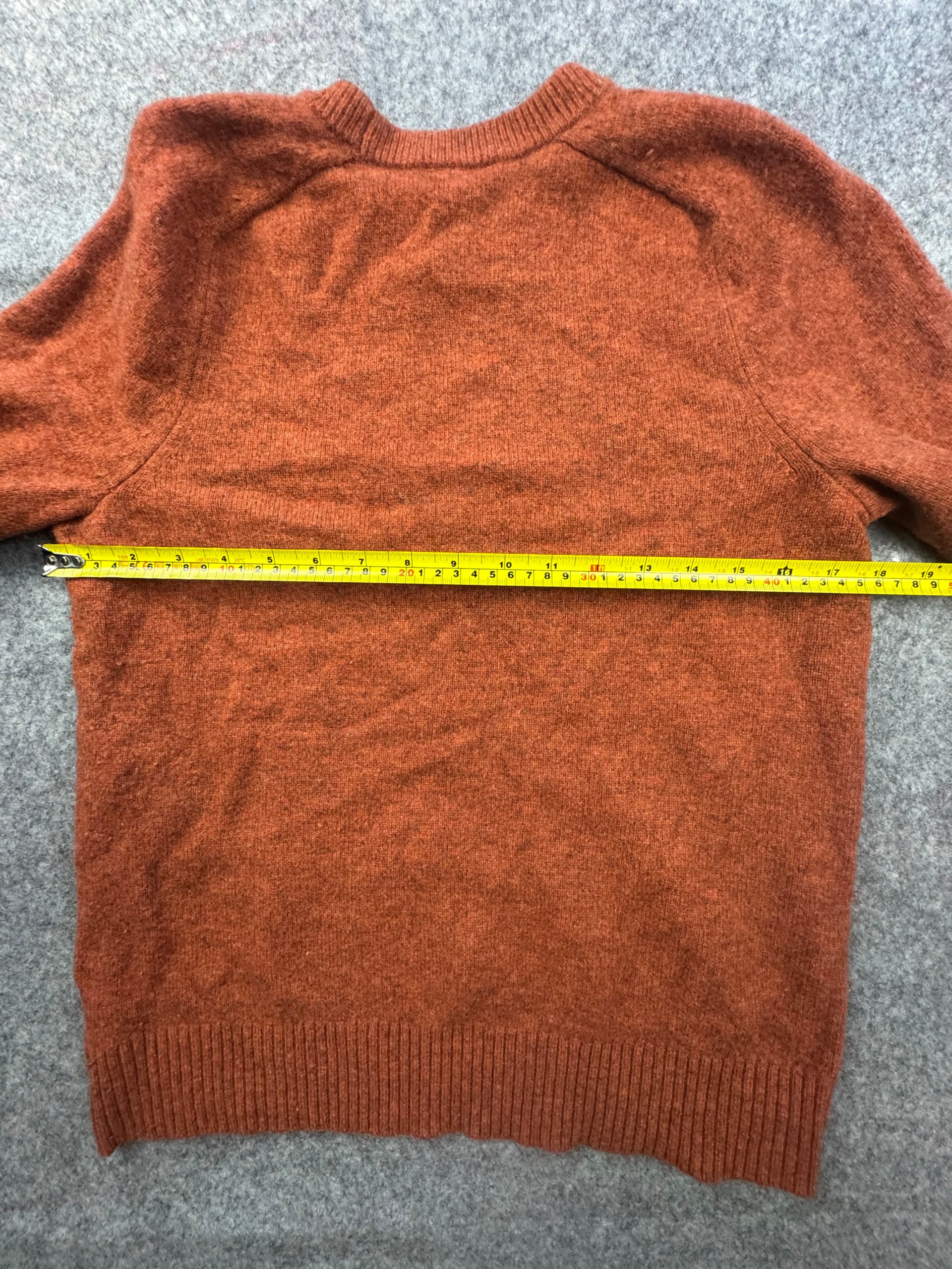 GAP Rust Lambswool Crew Neck Jumper Men’s M 80% Lambswool image 4