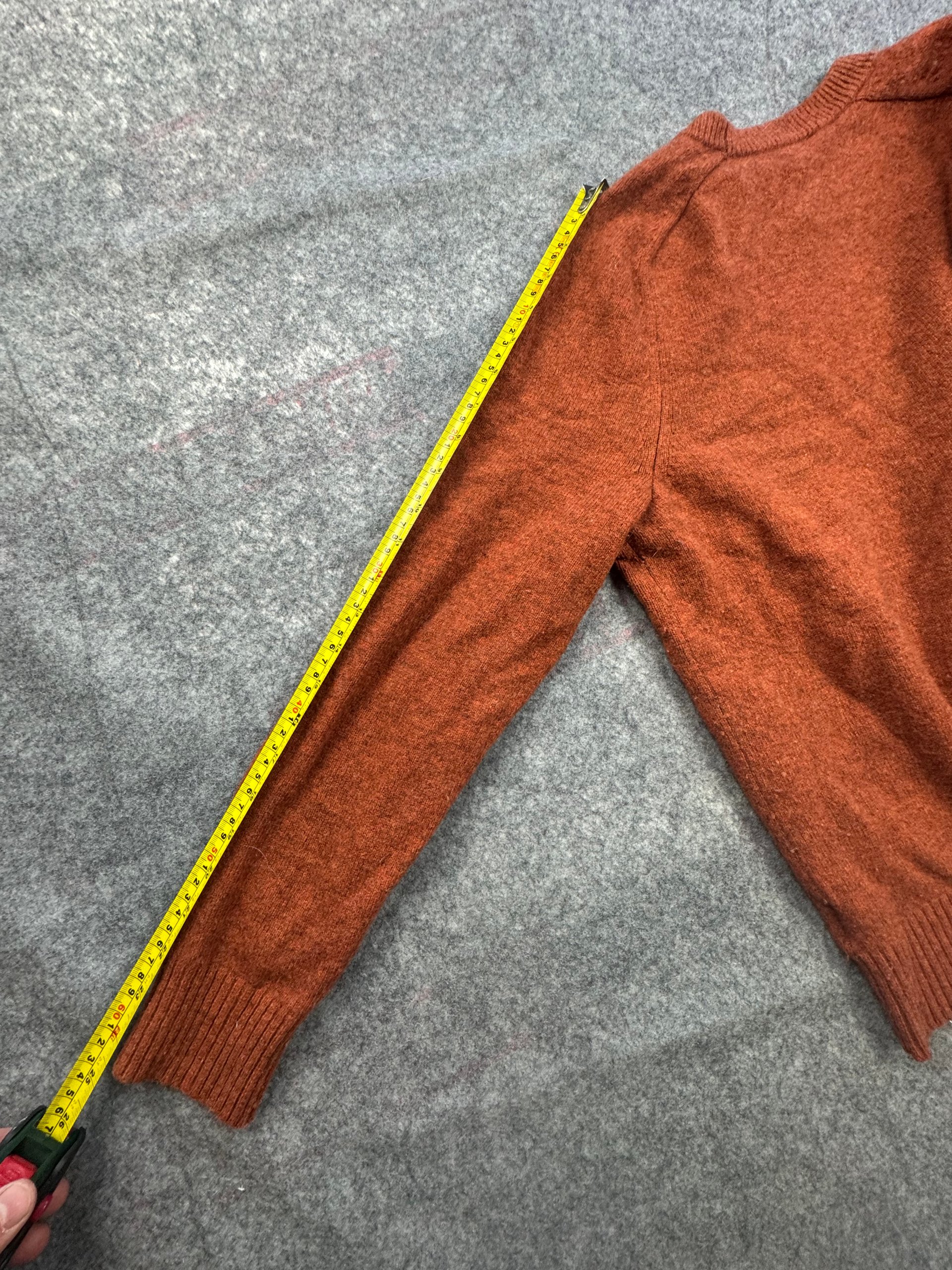 GAP Rust Lambswool Crew Neck Jumper Men’s M 80% Lambswool image 6