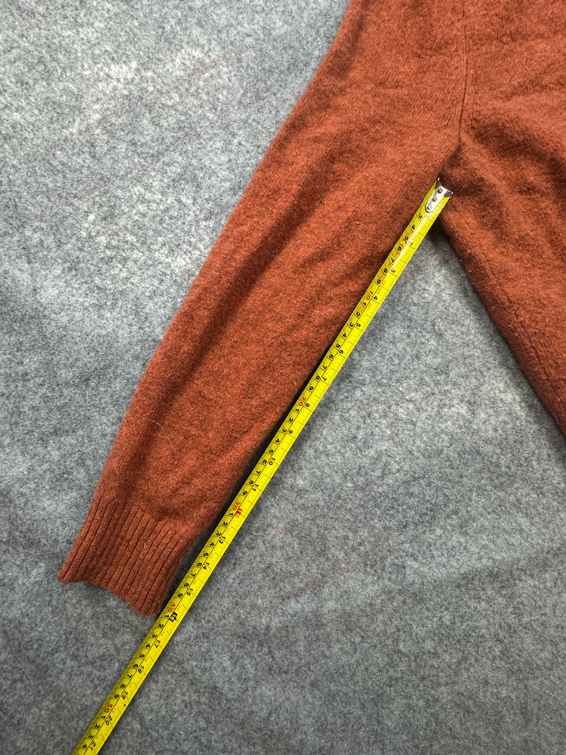 GAP Rust Lambswool Crew Neck Jumper Men’s M 80% Lambswool image 7