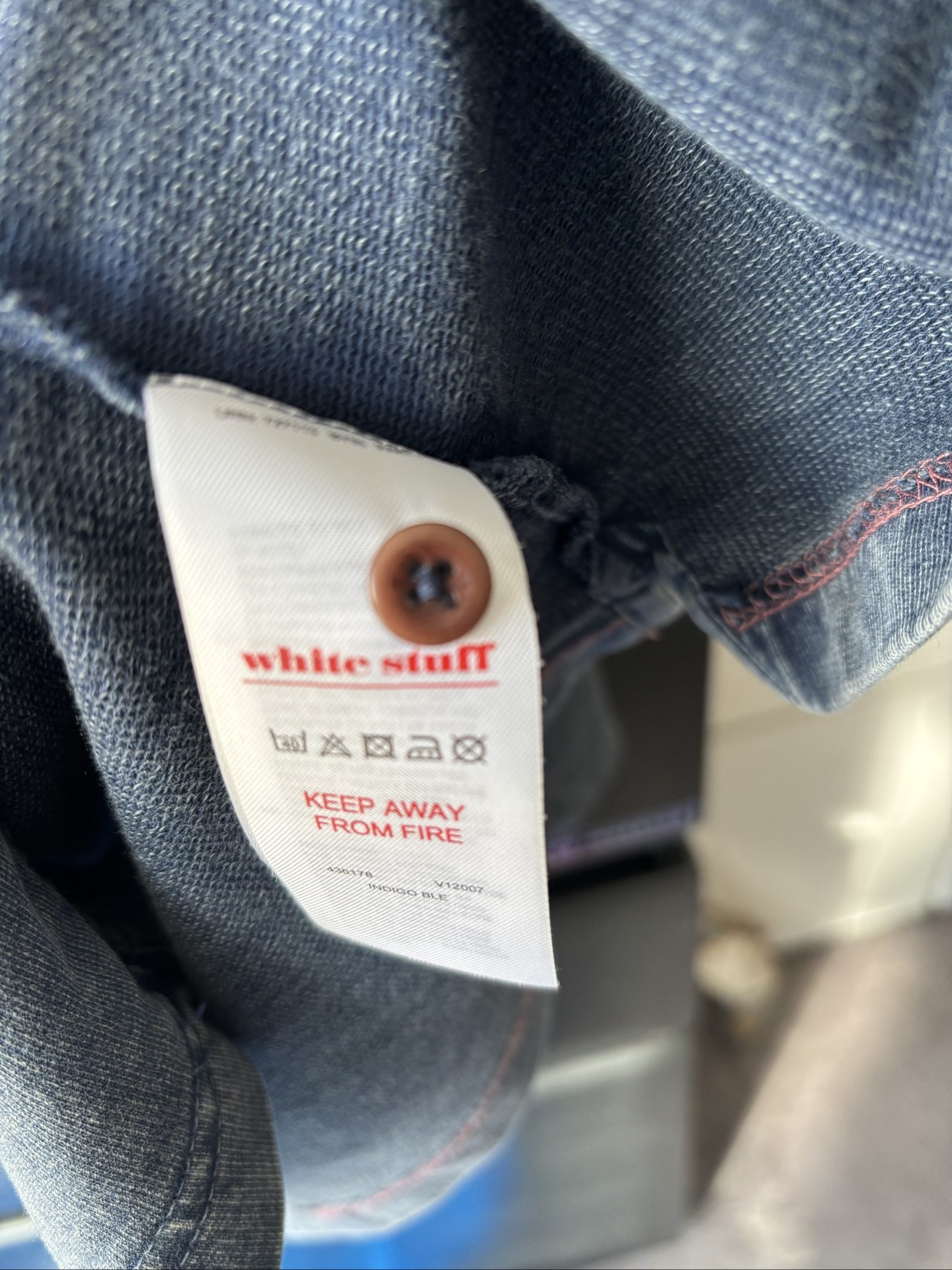 White Stuff Men's Blue Denim Shirt Small image 4
