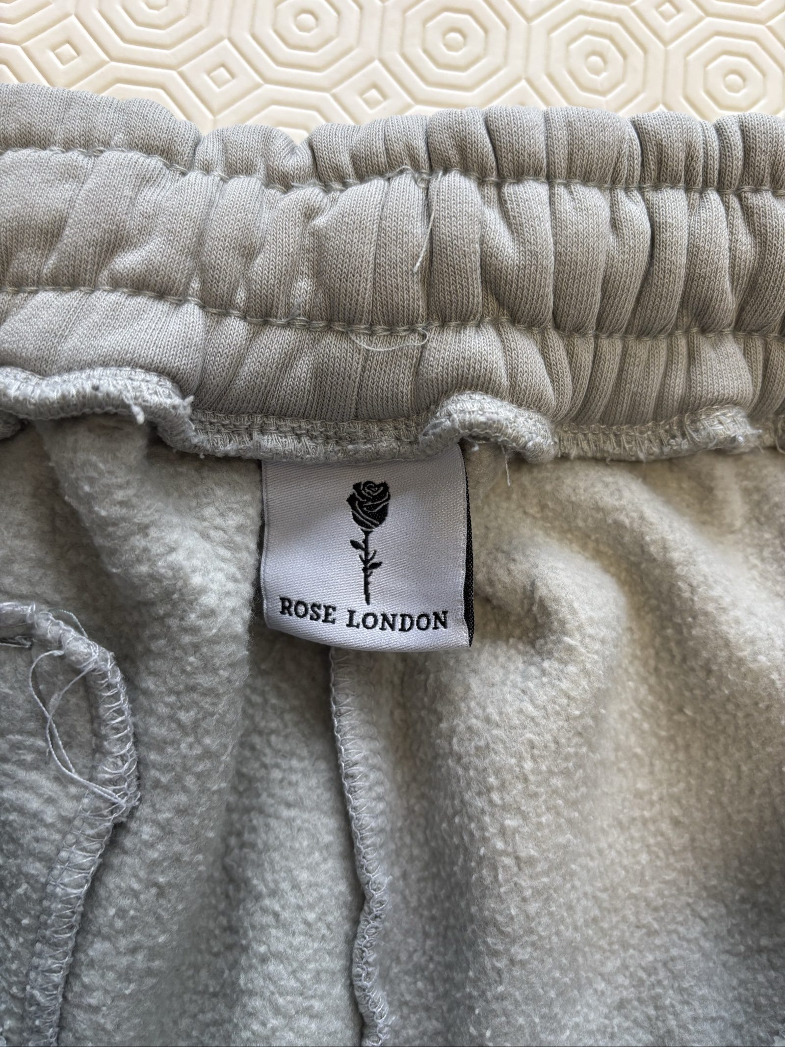Rose London Grey Lounge Joggers Large Soft Fleece Lined image 4