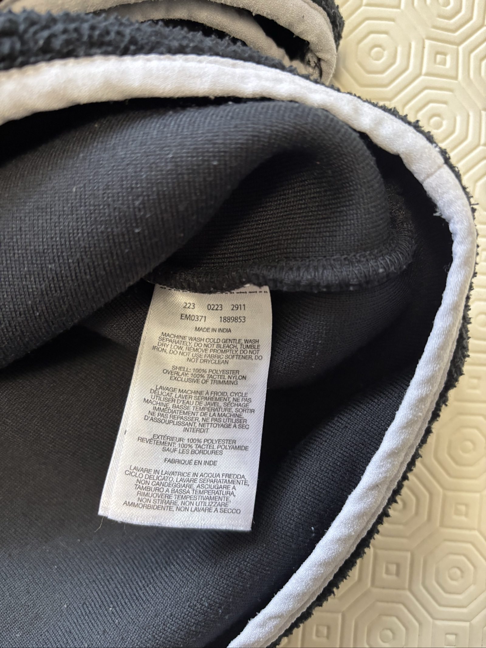 Columbia Black & White Mens Large Fleece Pullover Jacket image 4