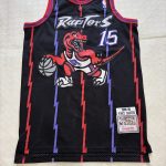 Mitchell & Ness Men's Black Toronto Raptors Vince Carter 15 Hardwood Classics Jersey 44