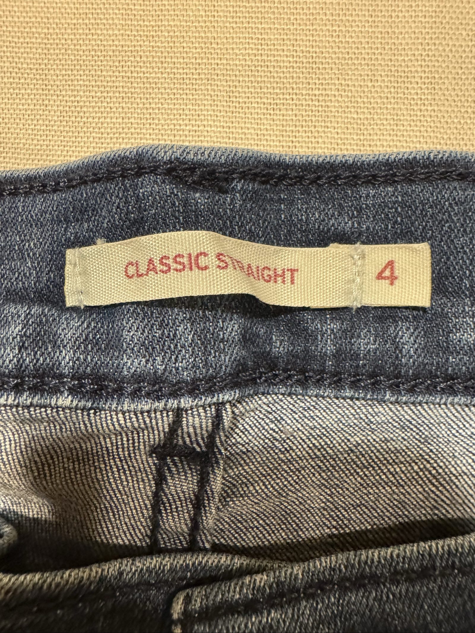 Women’s Levi Strauss & Co. Classic Straight Jeans – Dark Wash – 4 image 4