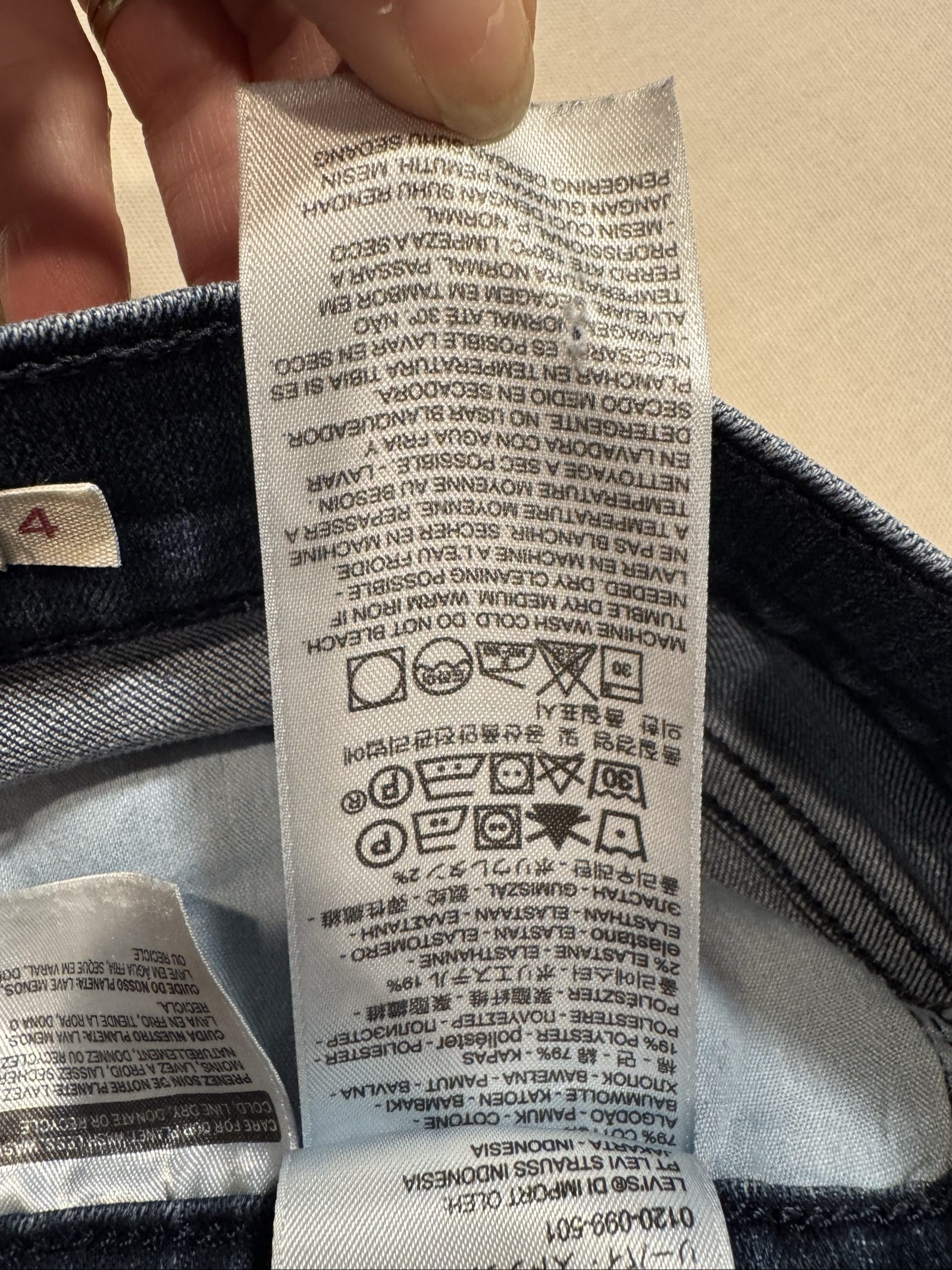 Women’s Levi Strauss & Co. Classic Straight Jeans – Dark Wash – 4 image 9