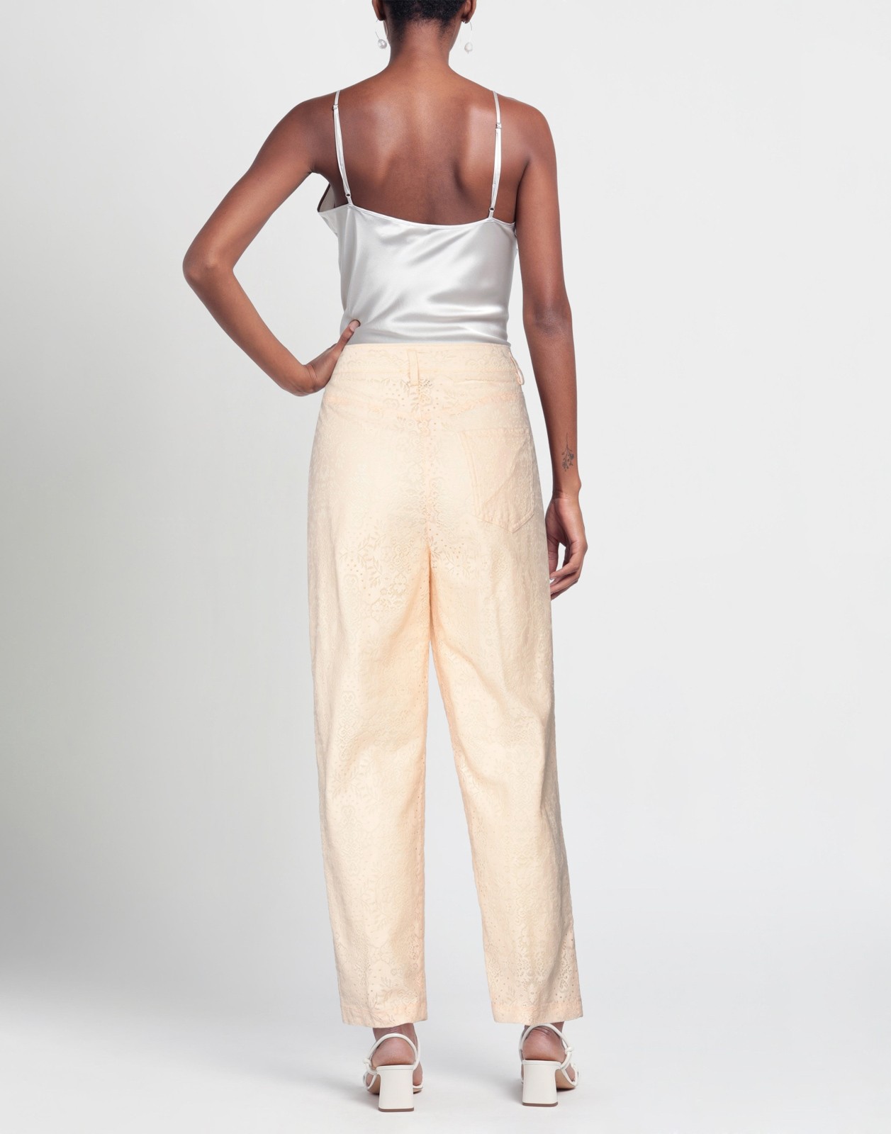 New Forte Forte Peach Lace Pants Trousers Size M image 5