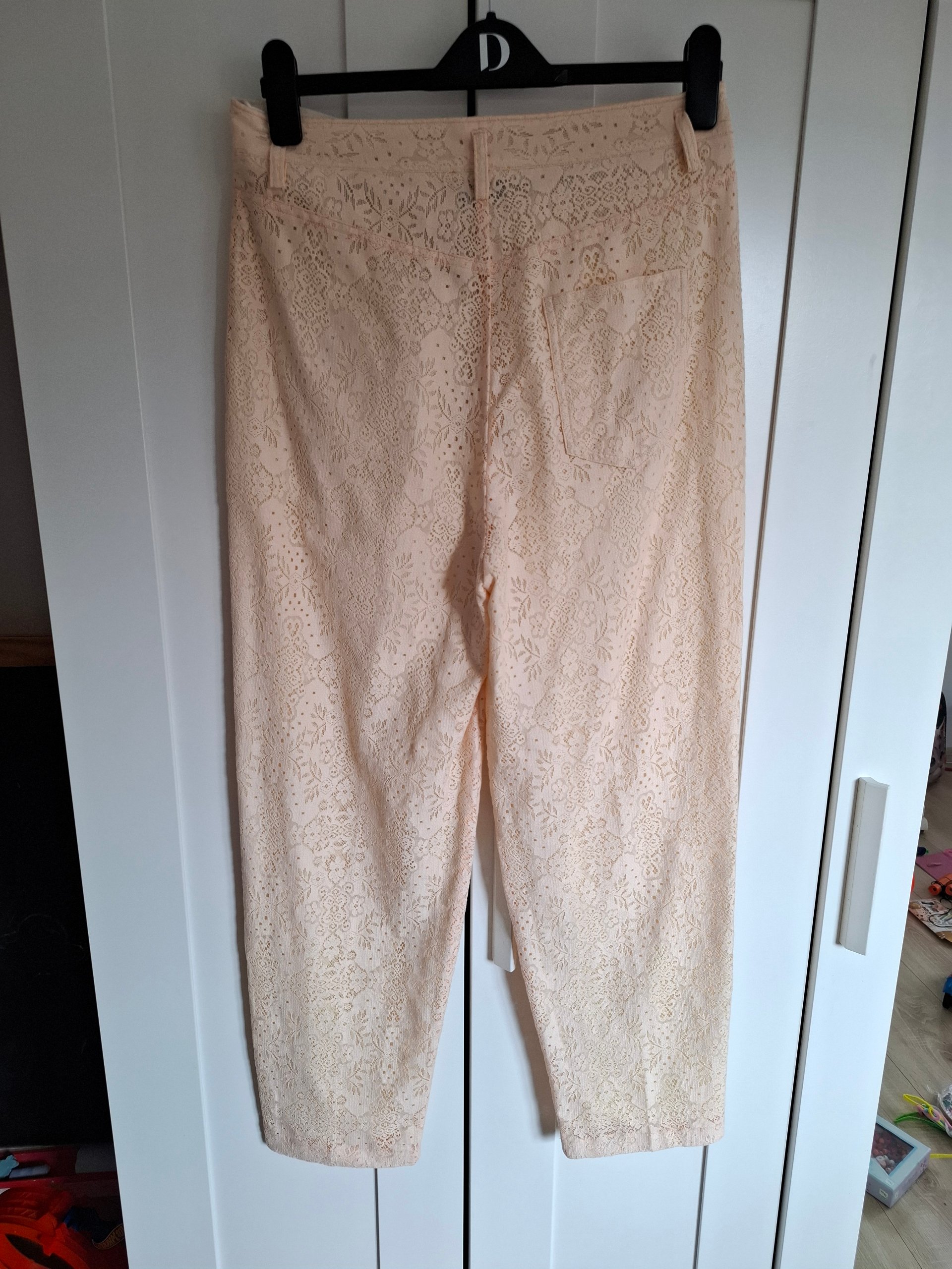 New Forte Forte Peach Lace Pants Trousers Size M image 10