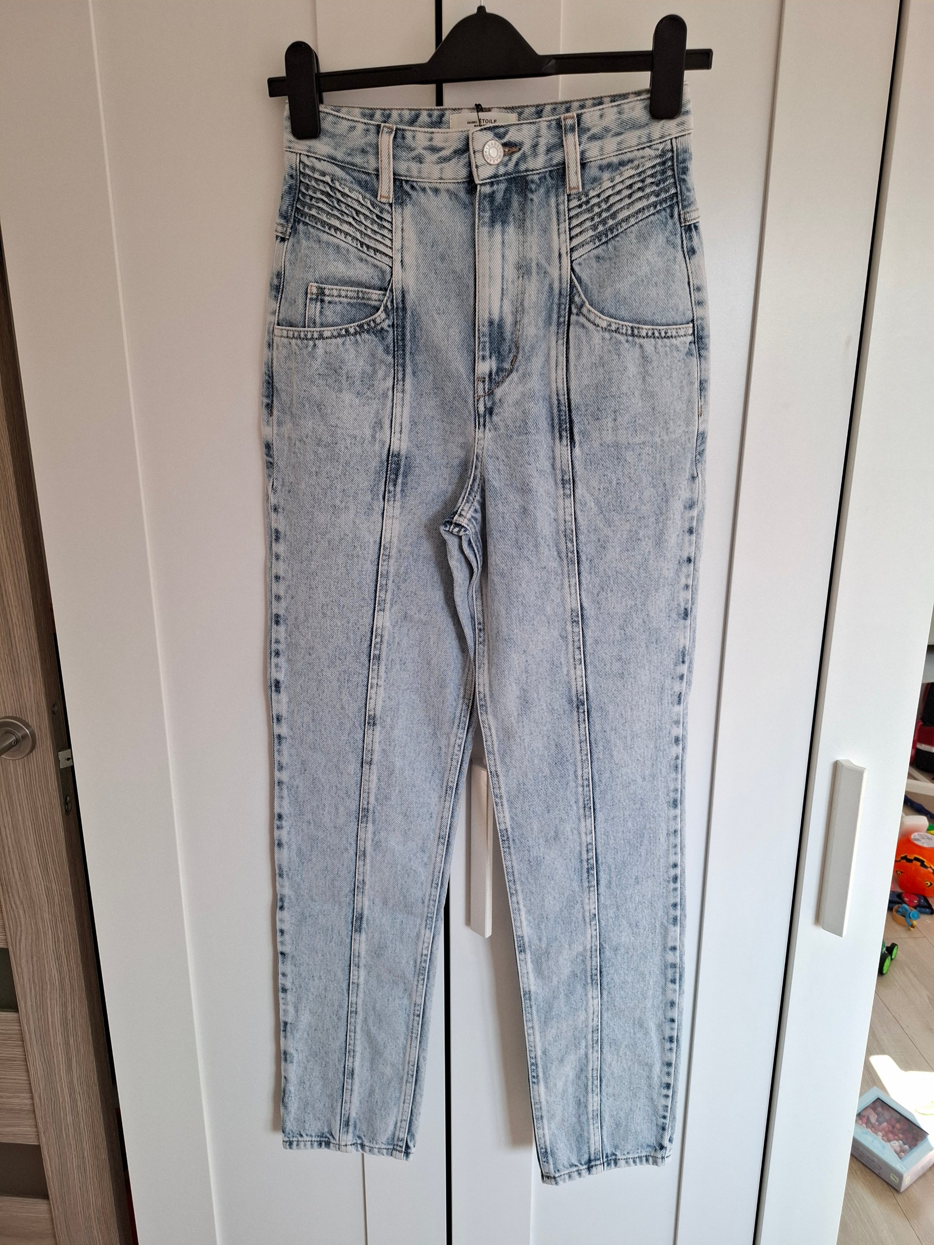 New Isabel Marant Étoile 'Henoya' Light Wash Jeans Size S image 4