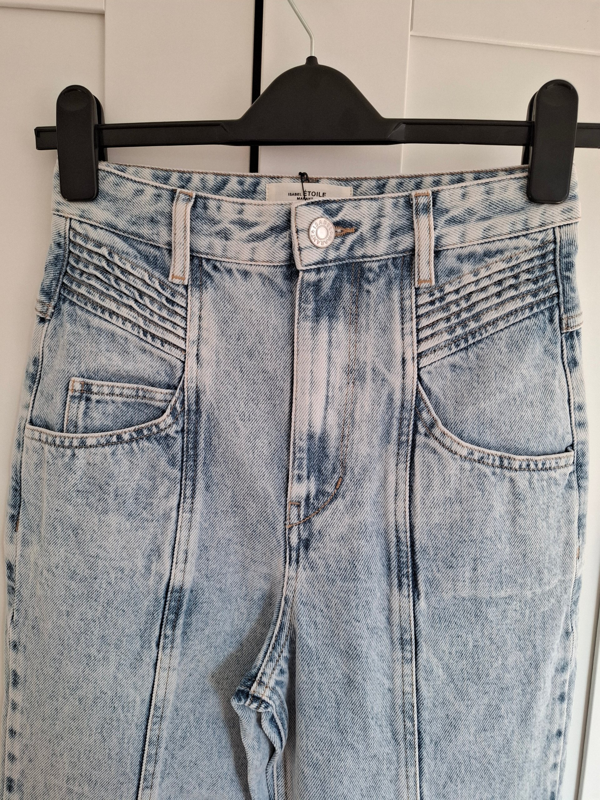 New Isabel Marant Étoile 'Henoya' Light Wash Jeans Size S image 6