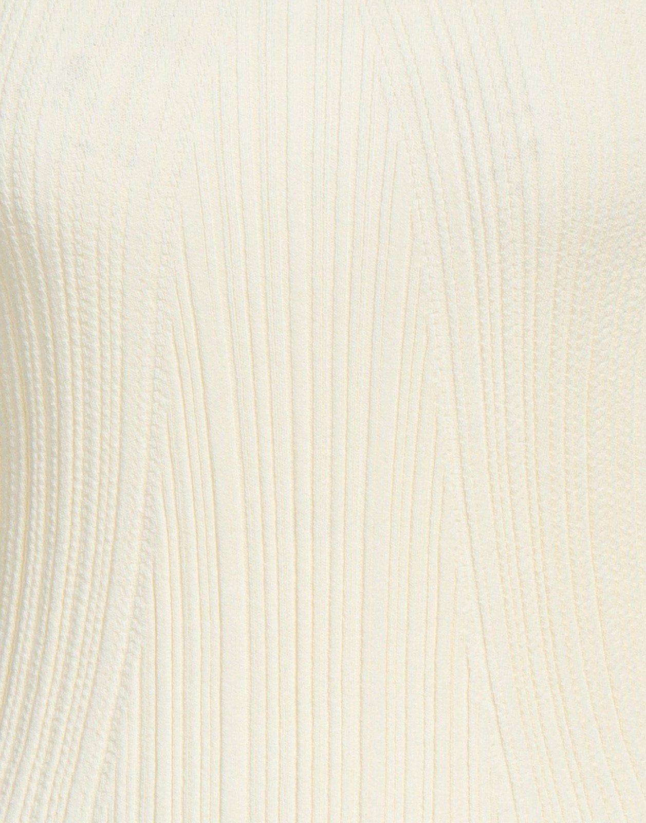 New Maje Cream Ribbed Peplum Knit Top Size M image 8