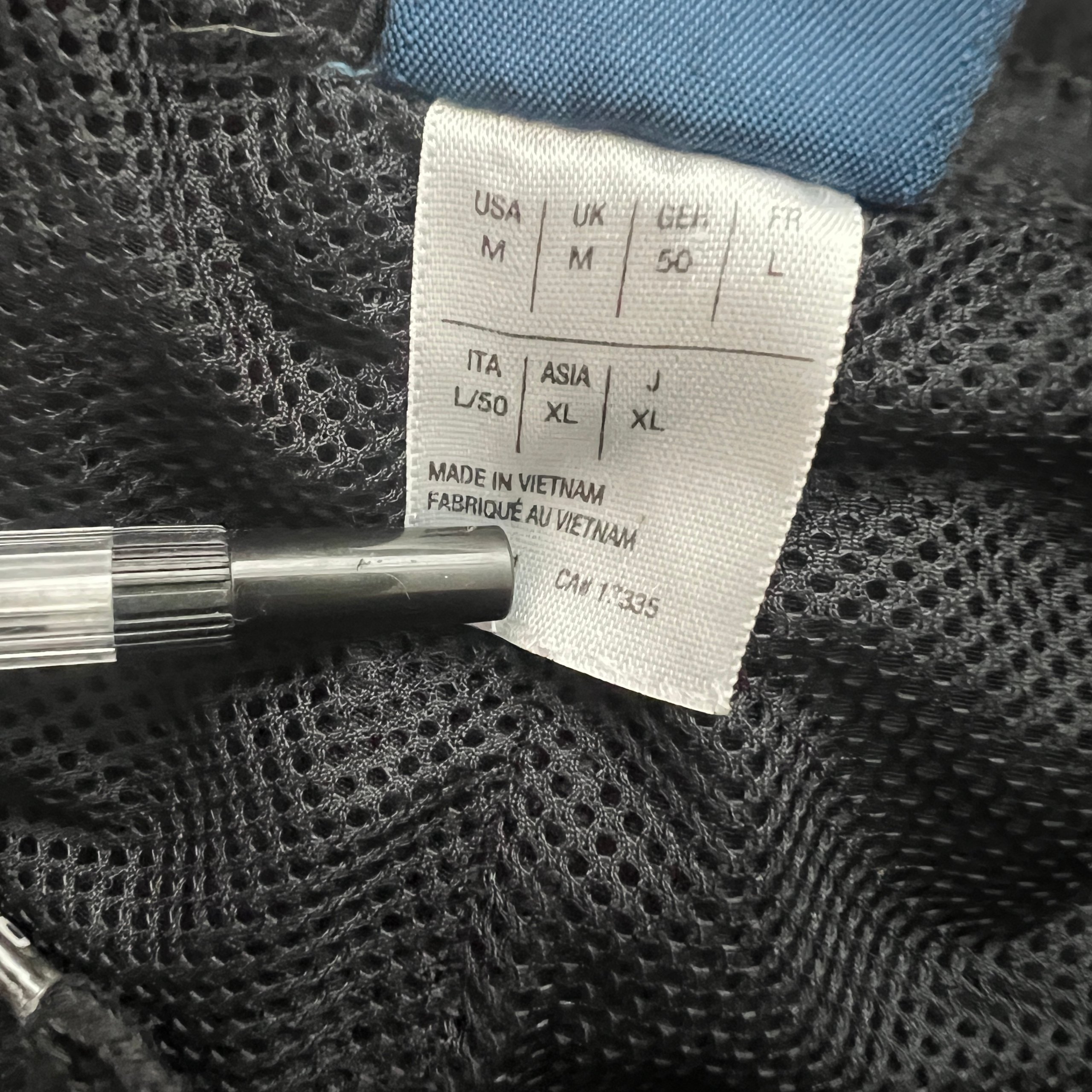 Reebok Vintage Tracksuit Pants Men's Medium Black Mesh Lined Windbreaker Bottoms Y2K image 5