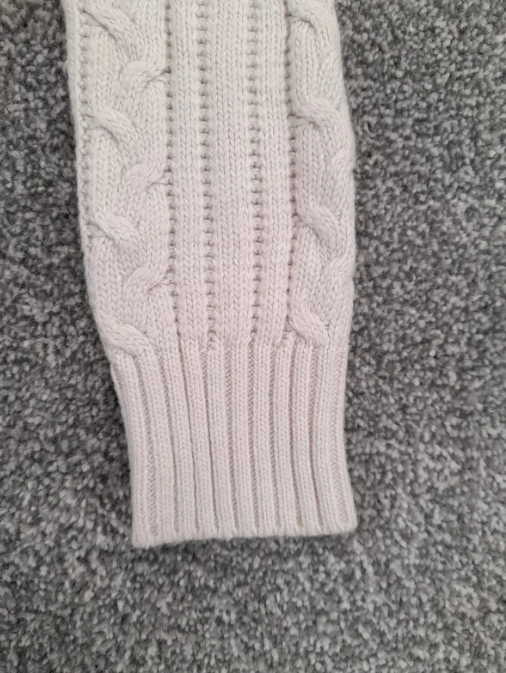 Diesel Cream Cable Knit Sweater Cotton Blend Small image 3