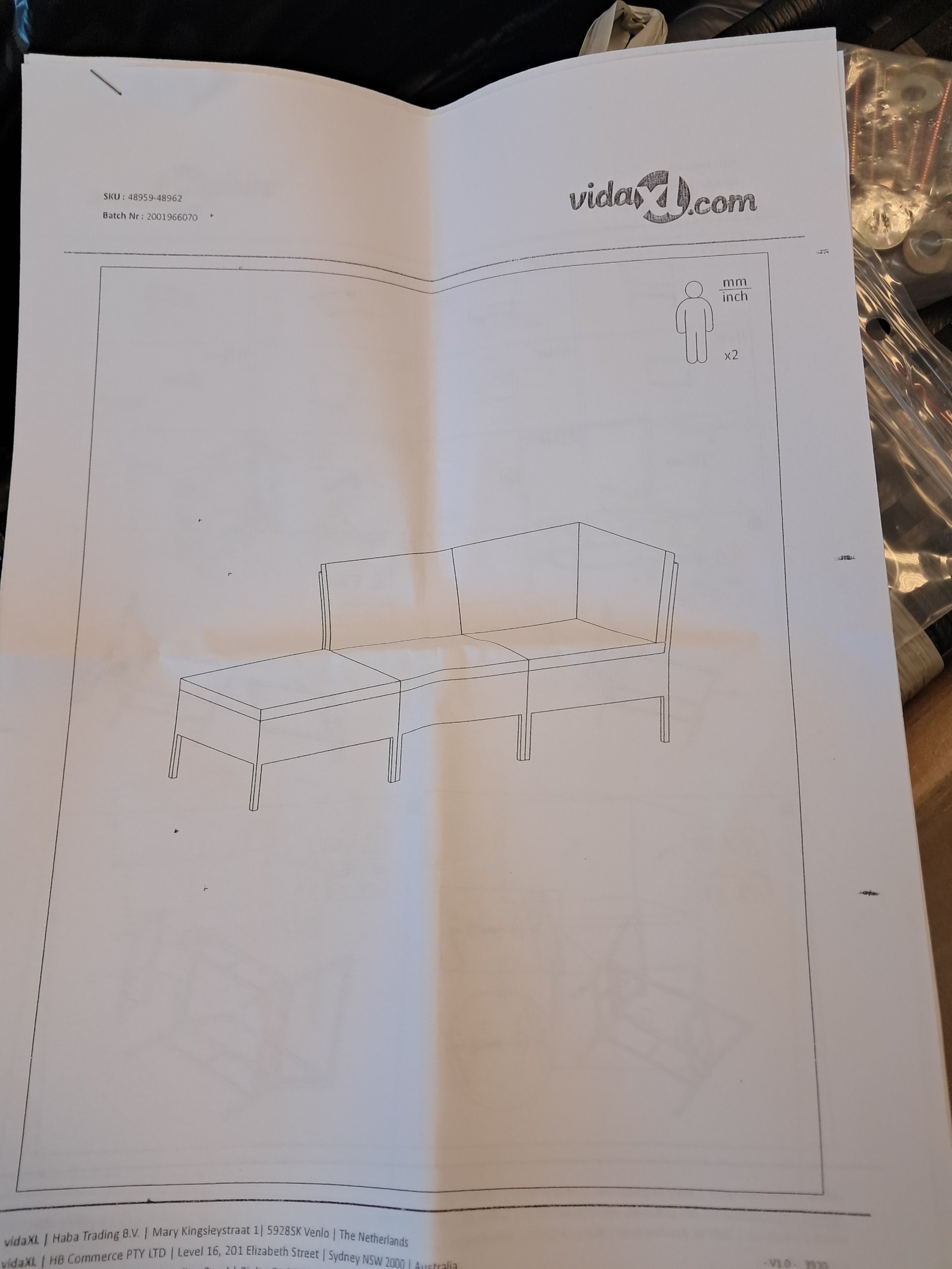 vidaXL Tuinset Loungeset Polyratten Zwart Nieuw in doos