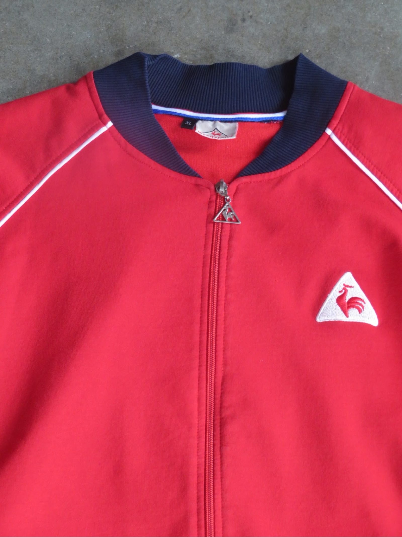 Le Coq Sportif Men's Red & Navy Track Jacket XL image 2