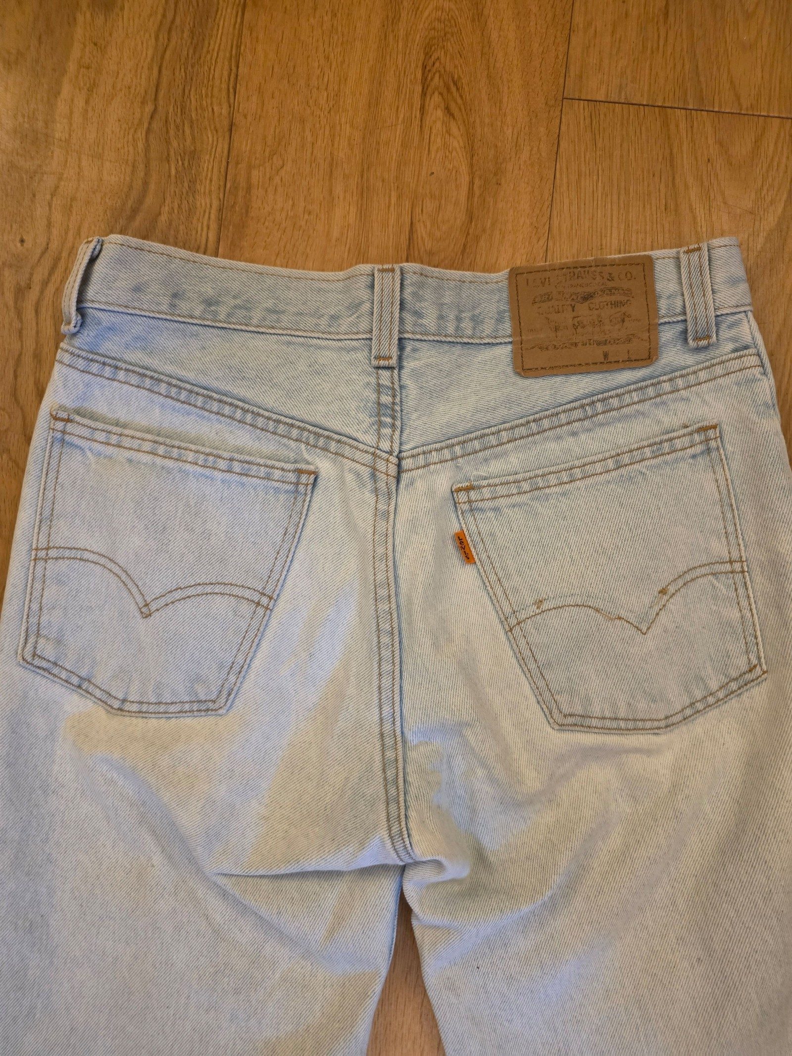 Vintage Levi's 620 Orange Tab Jeans W30 L32 Made in Scotland 1999 image 3