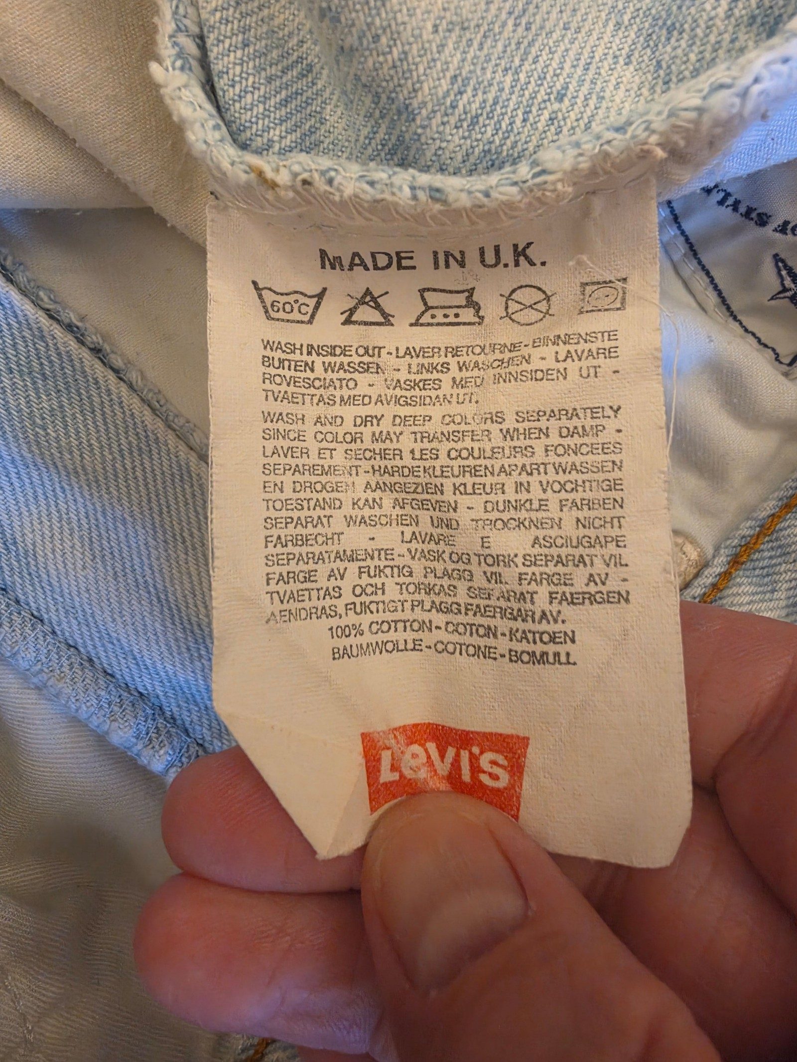 Vintage Levi's 620 Orange Tab Jeans W30 L32 Made in Scotland 1999 image 8