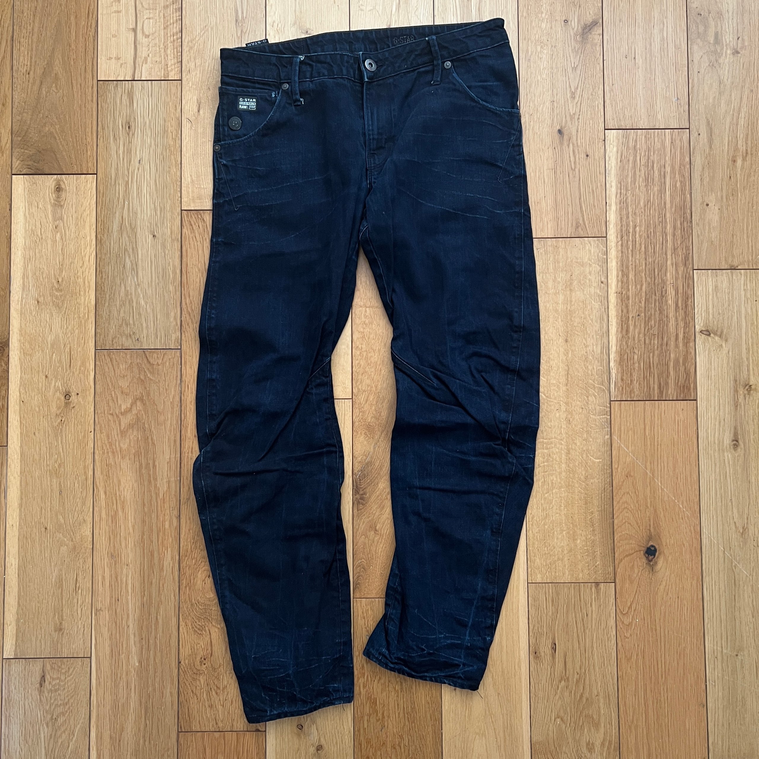 G-Star RAW Arc 3D Slim Denim Jeans Mens Size 32x30 Dark Wash Twisted Leg image 2
