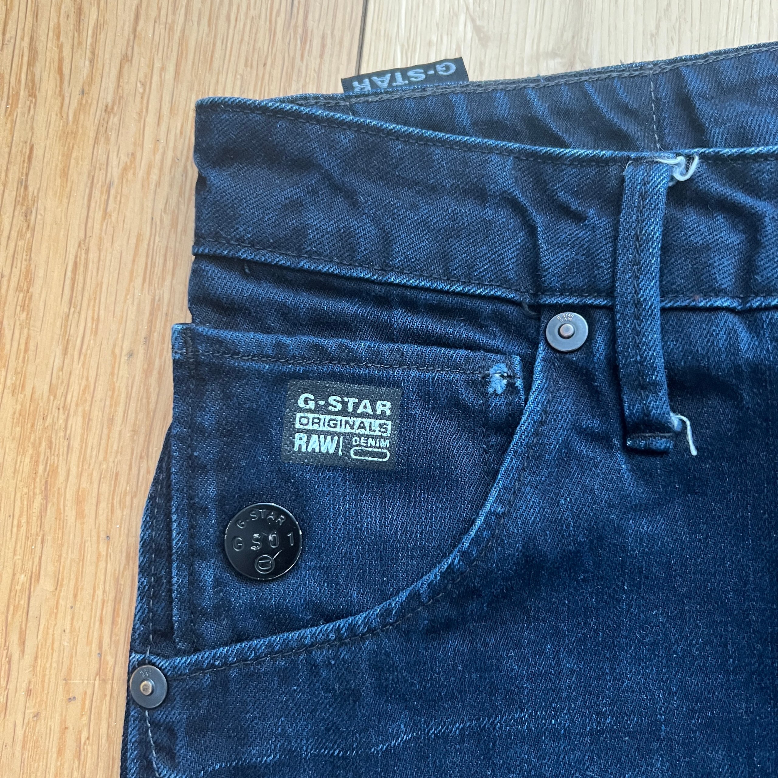G-Star RAW Arc 3D Slim Denim Jeans Mens Size 32x30 Dark Wash Twisted Leg image 5