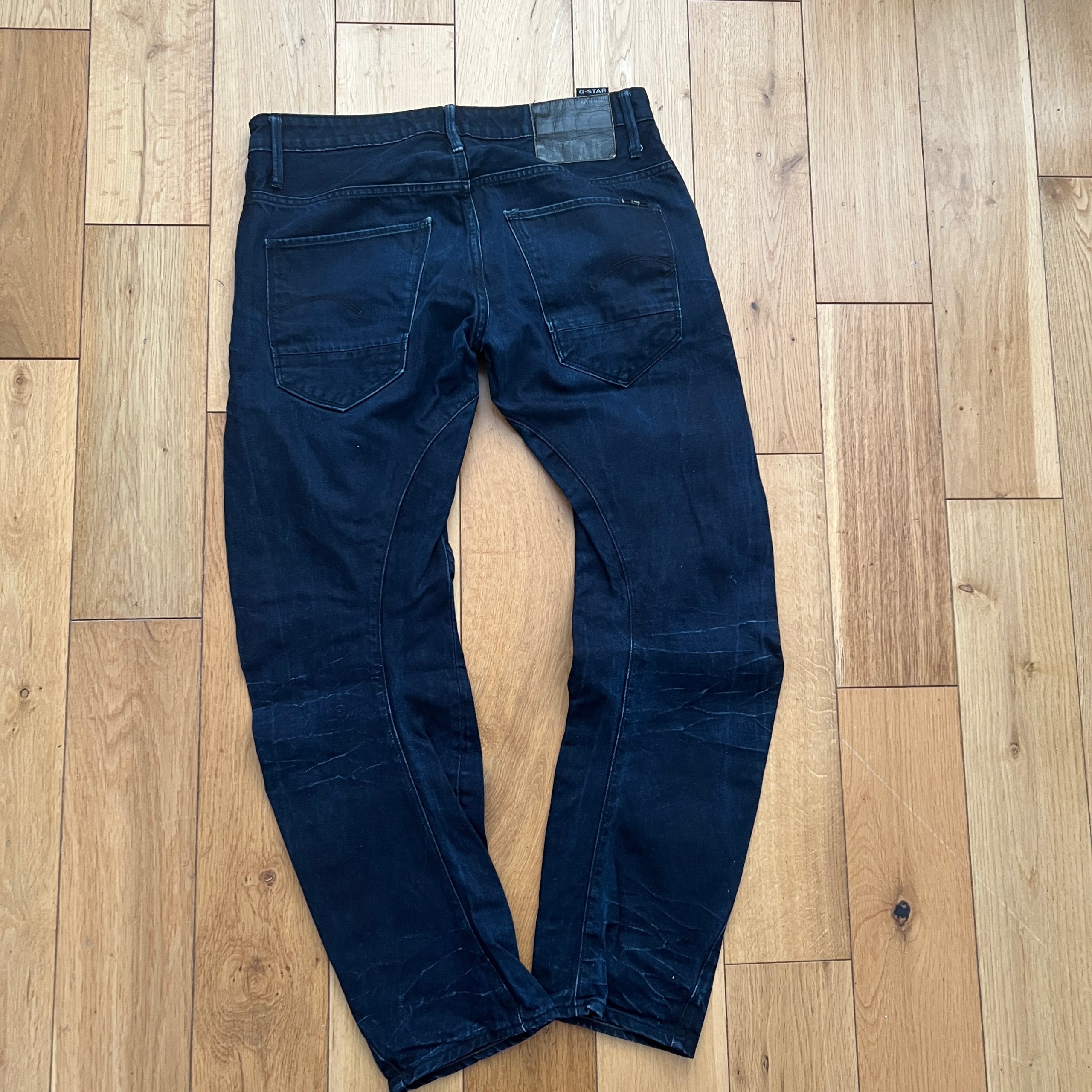 G-Star RAW Arc 3D Slim Denim Jeans Mens Size 32x30 Dark Wash Twisted Leg image 3