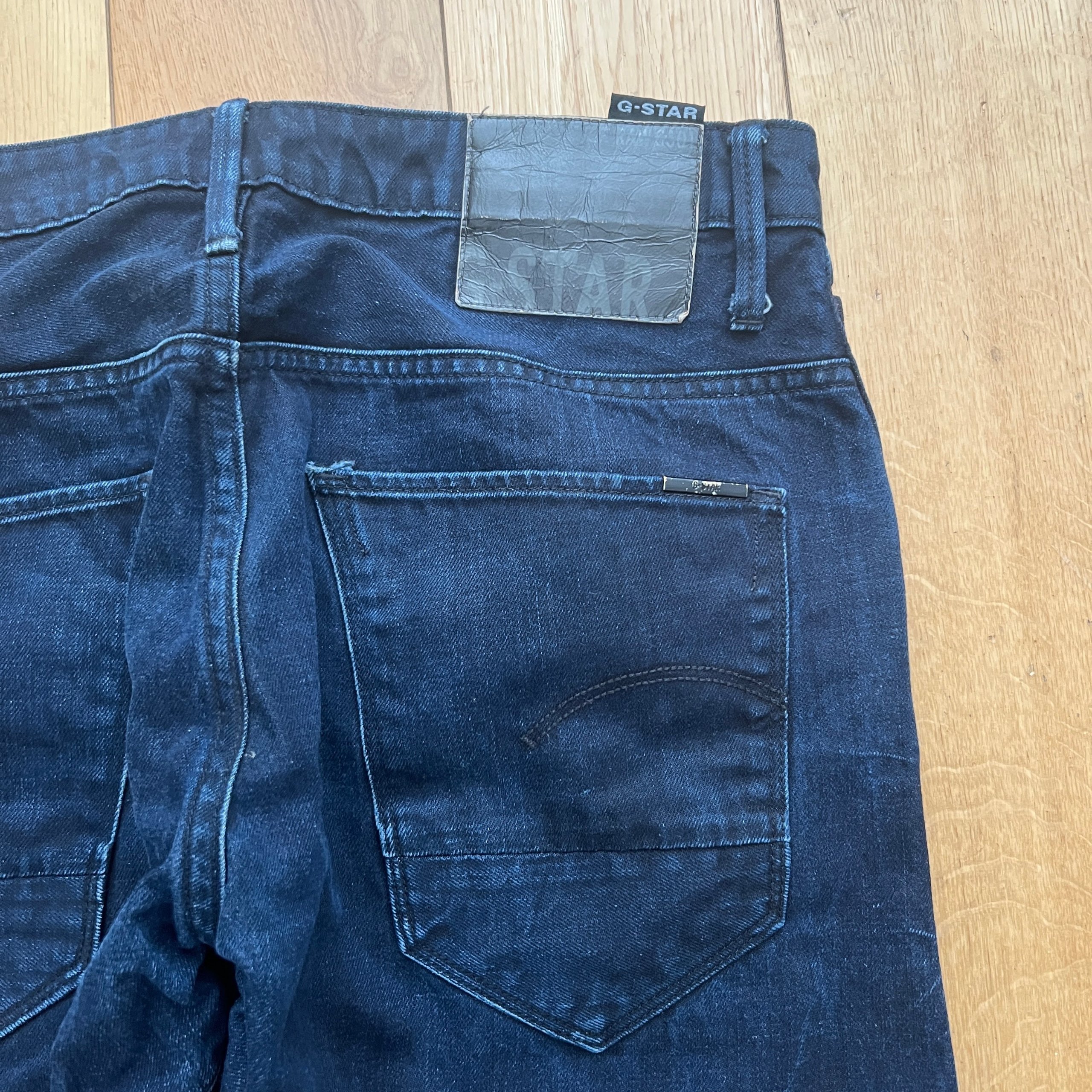 G-Star RAW Arc 3D Slim Denim Jeans Mens Size 32x30 Dark Wash Twisted Leg image 8
