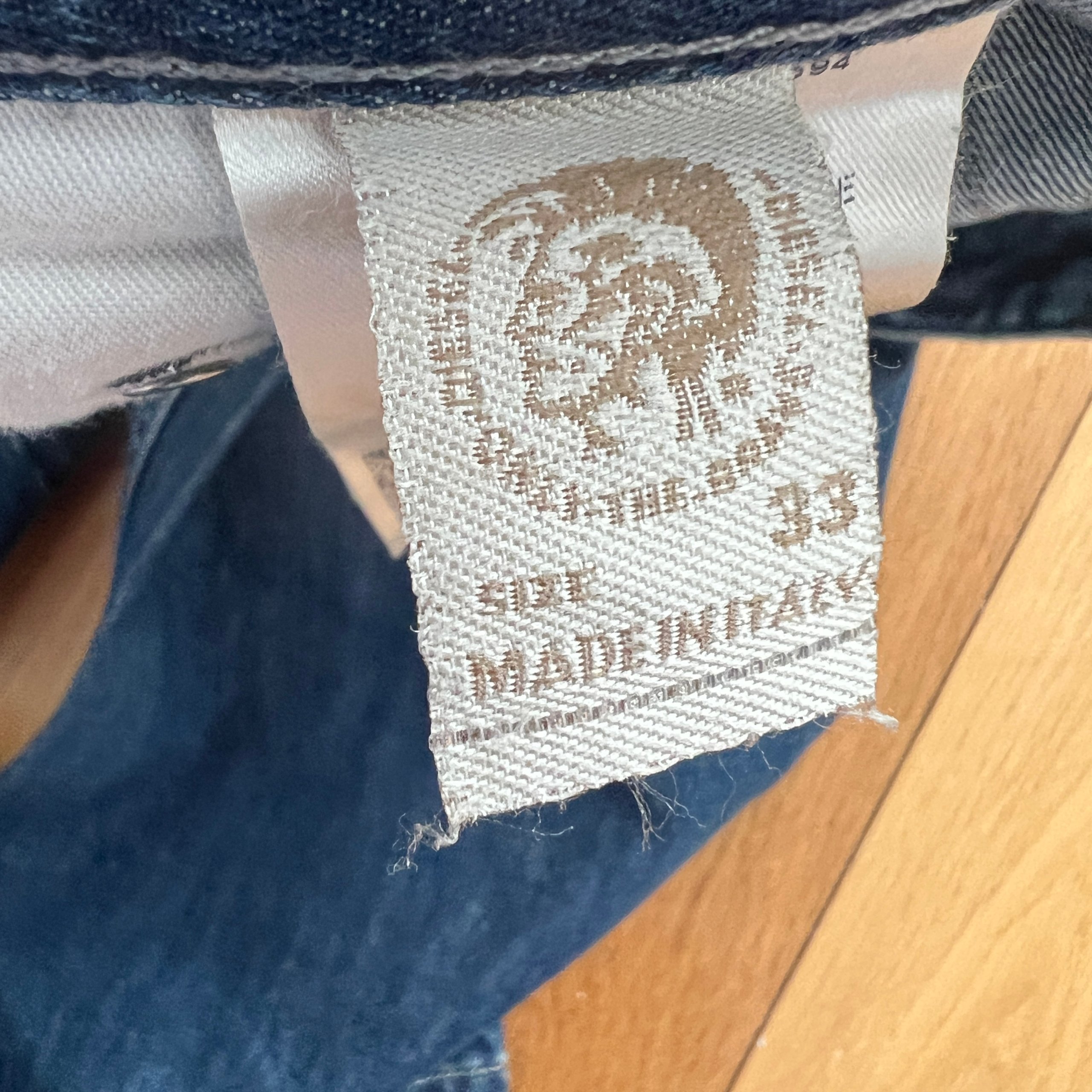 Diesel Larkee Jeans W33 L32 Mens Wash 008XR Regular Straight Denim Made In Italy image 10