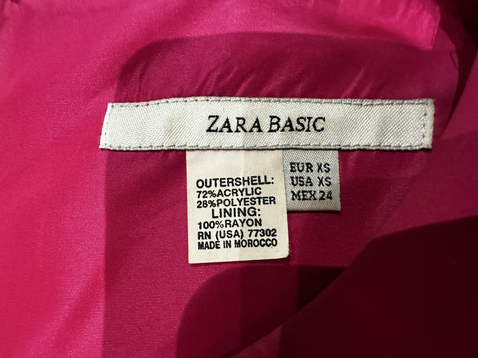 Zara Basic Women's Pink Tiered Sleeveless Dress XS image 3