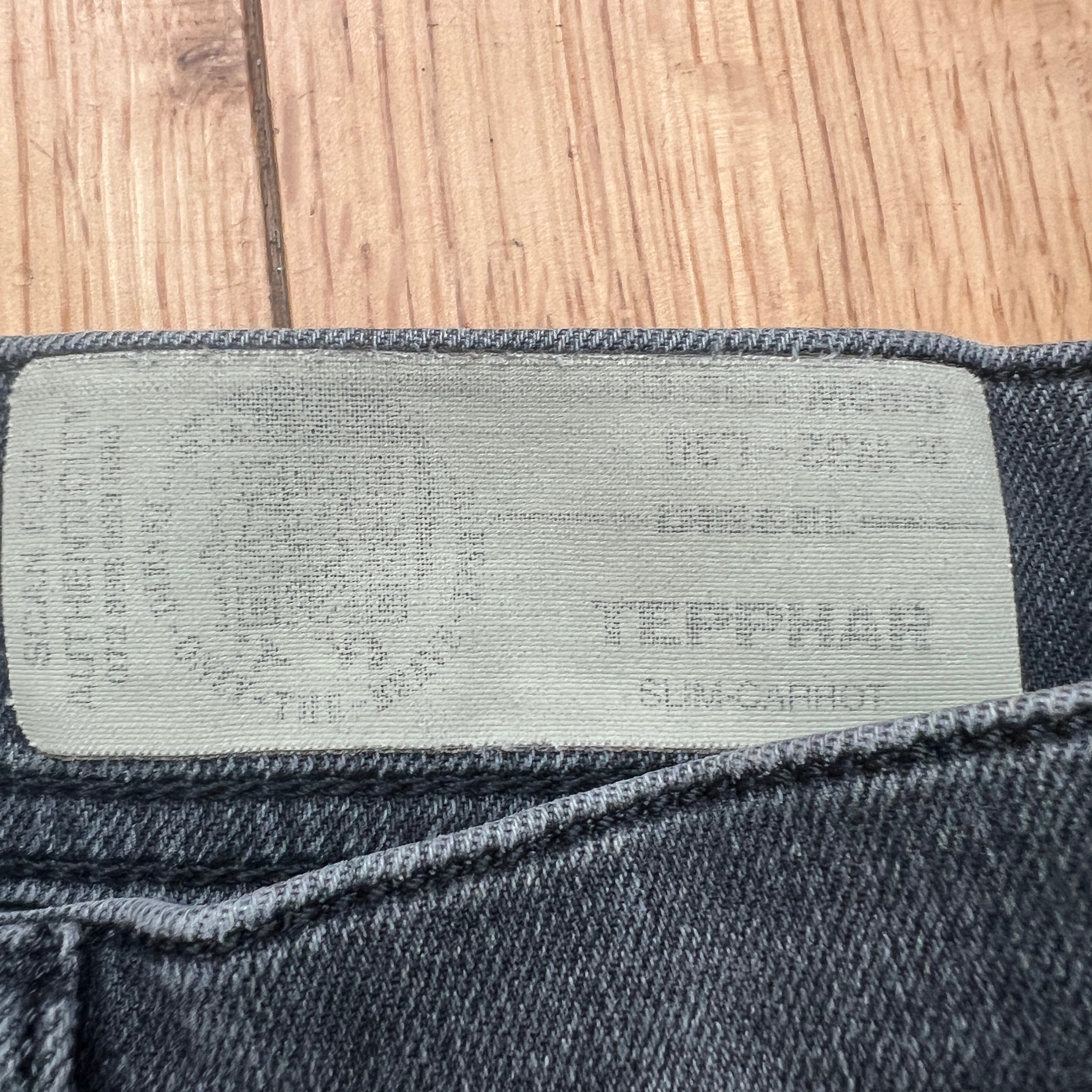 Diesel Tepphar Slim-Carrot Jeans W32 L32 Grey Black Distressed Denim image 7