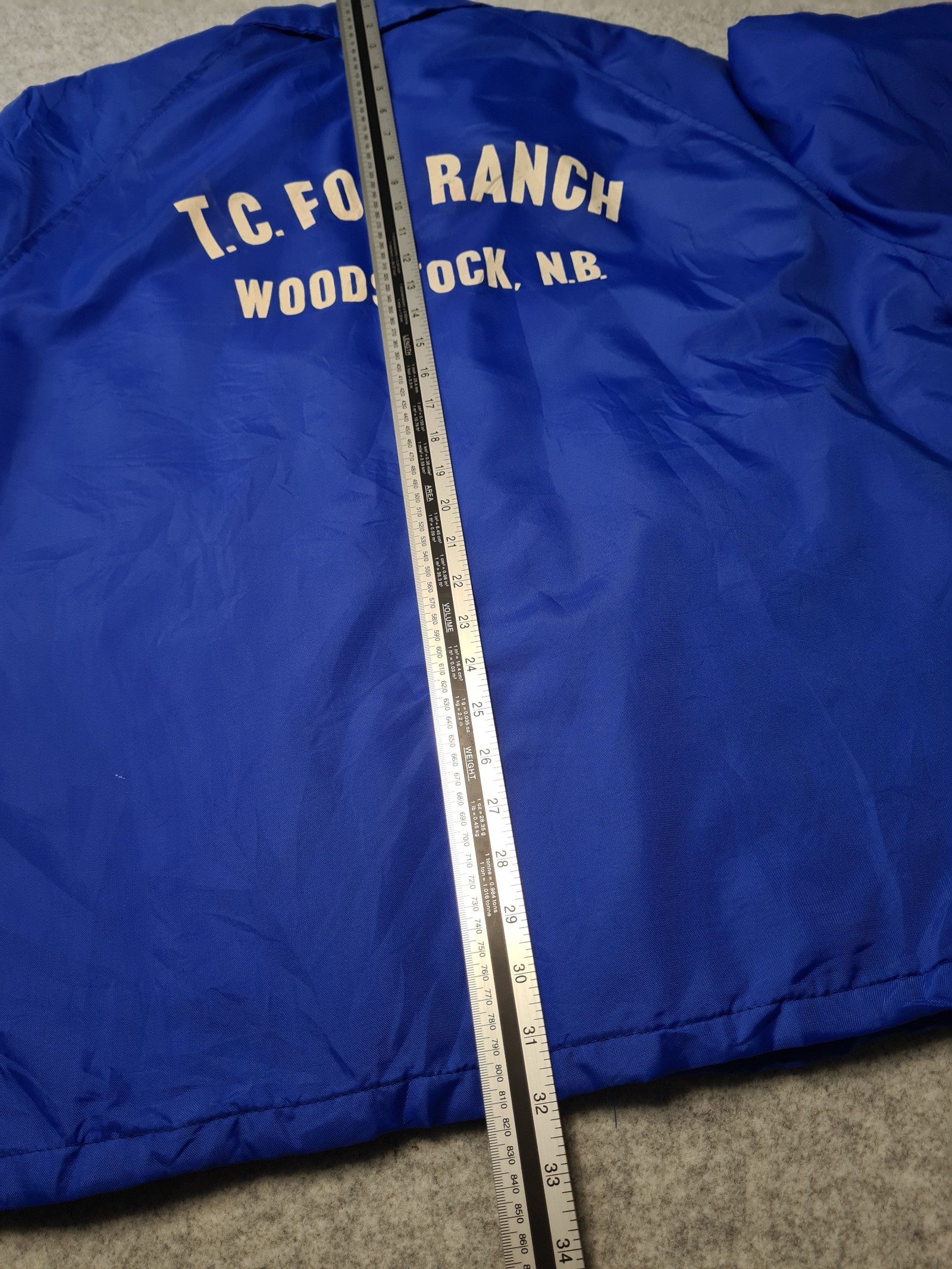 Astro Blue Coach Jacket White Stripe Western Cowboy Workwear XL 1152 image 6