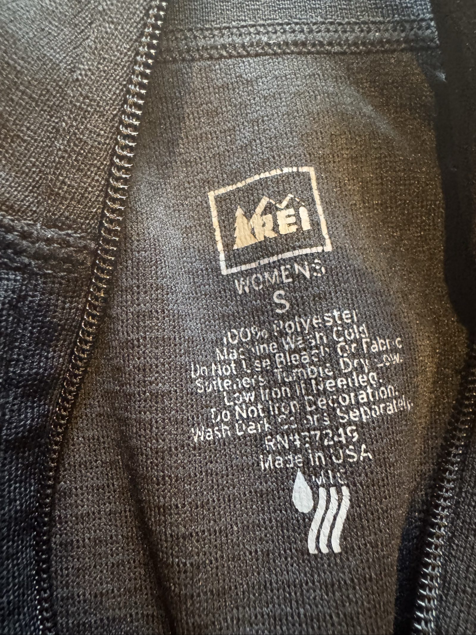 Women’s REI Quarter-Zip Performance Pullover – Black – Small image 3