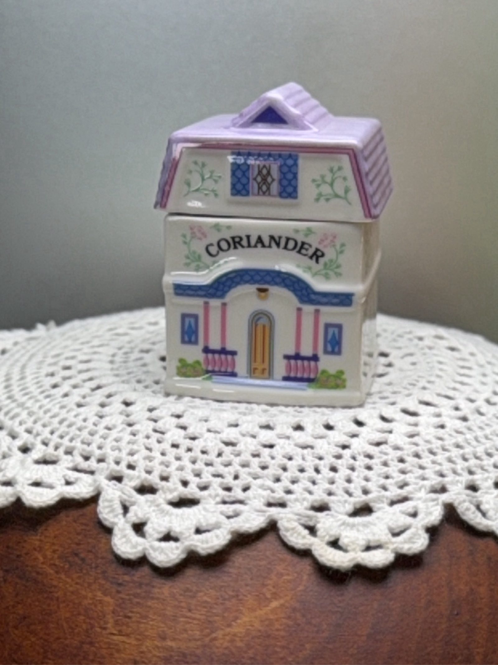 Lenox Multi-Color Spice Village Coriander Ceramic Container