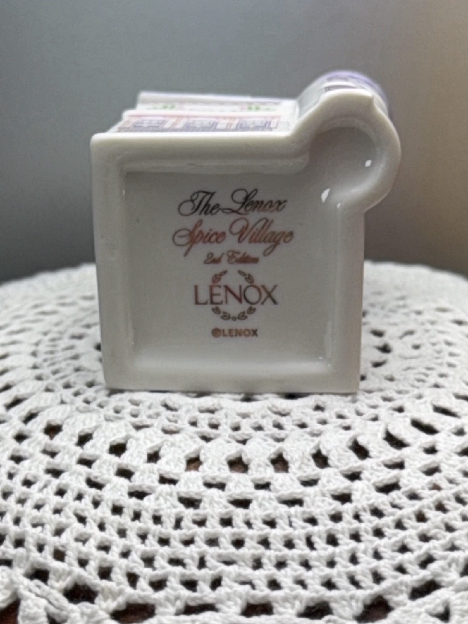 Lenox Lavender & Pink Spice Village Oregano Ceramic House 2nd Edition image 3