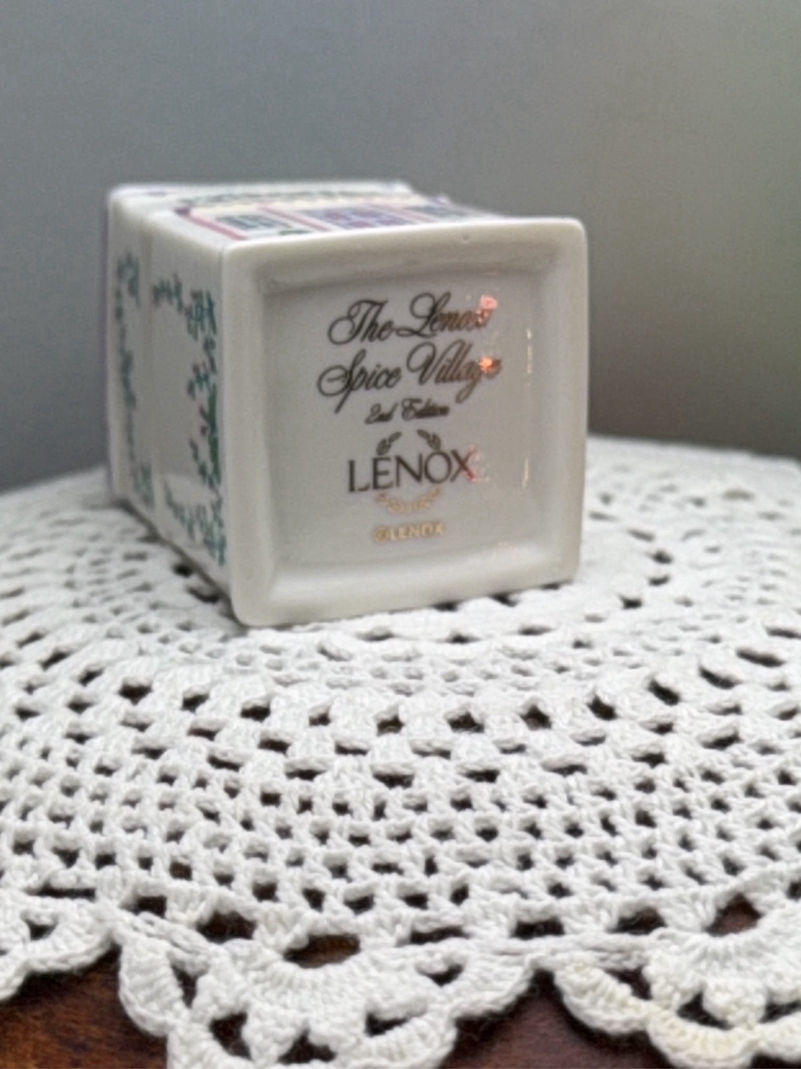 Lenox The Lenox Spice Village Marjoram Ceramic Spice Container image 2