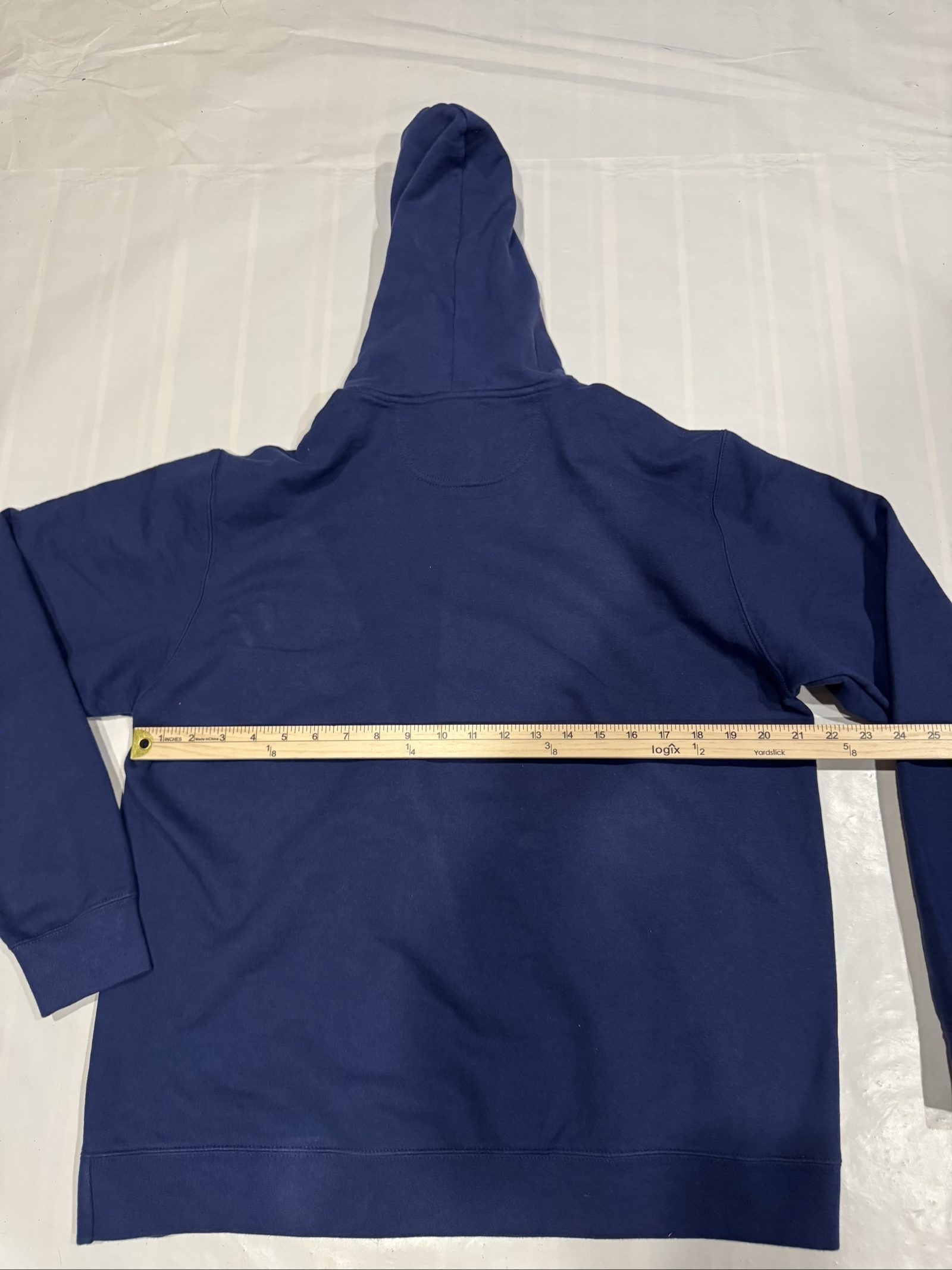 Men’s Port & Company Eat Sleep Hockey Repeat Graphic Hoodie – Navy Blue – Large image 3