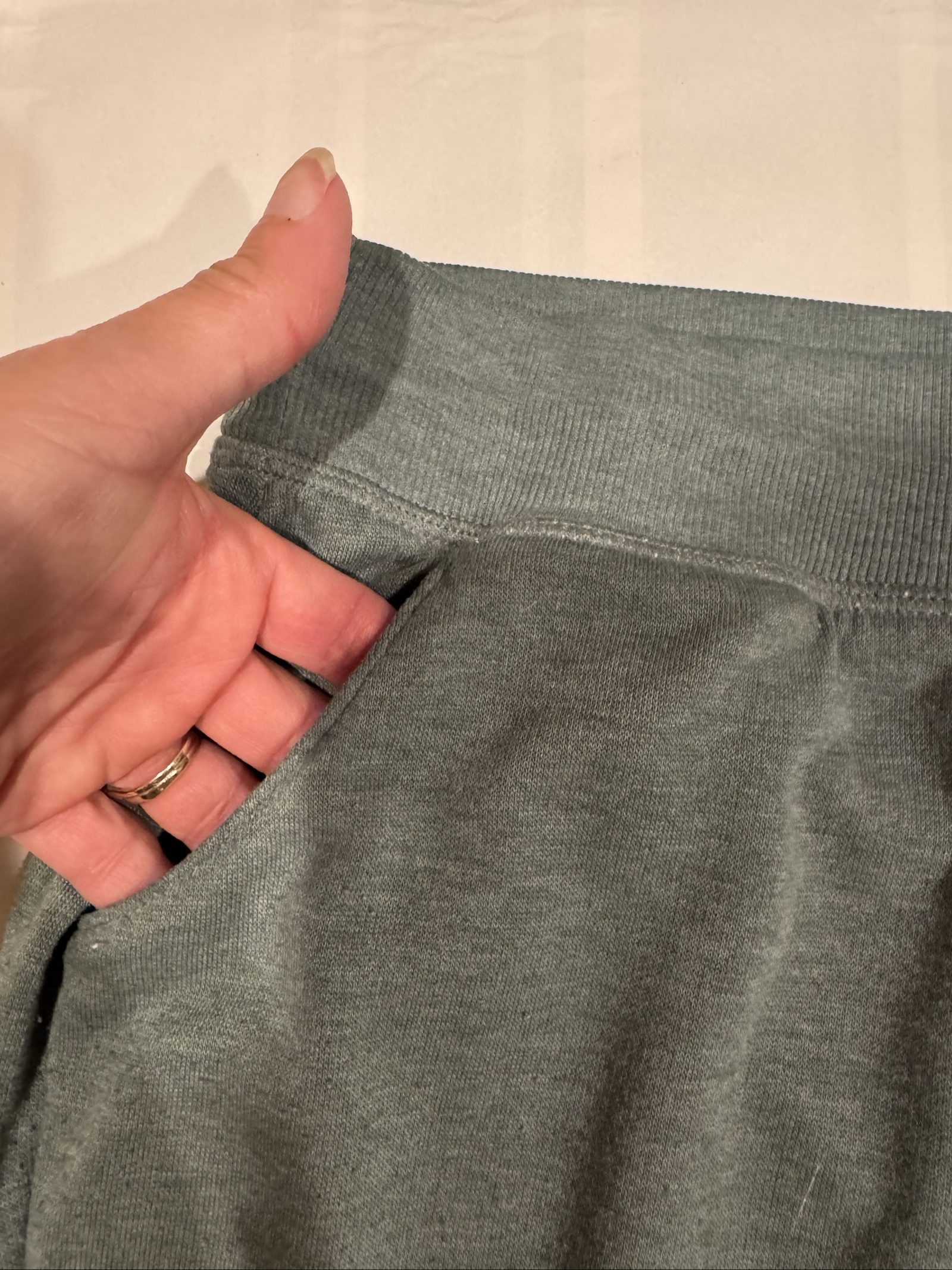 Women’s Drawstring Jogger Sweatpants – Dark Green – Medium image 2