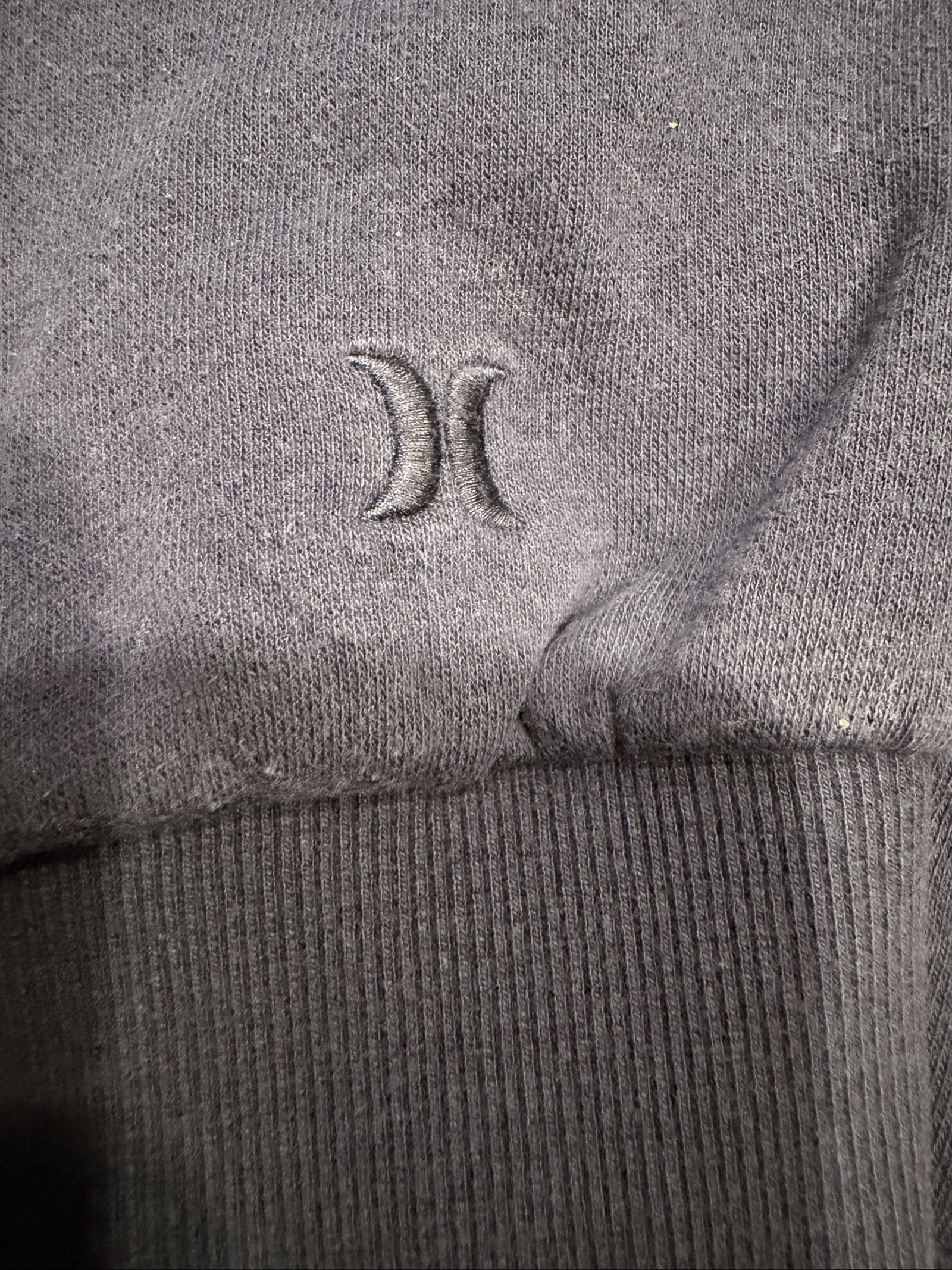 Hurley Navy & Blue Hoodie XXL Fleece-Lined Pullover image 4