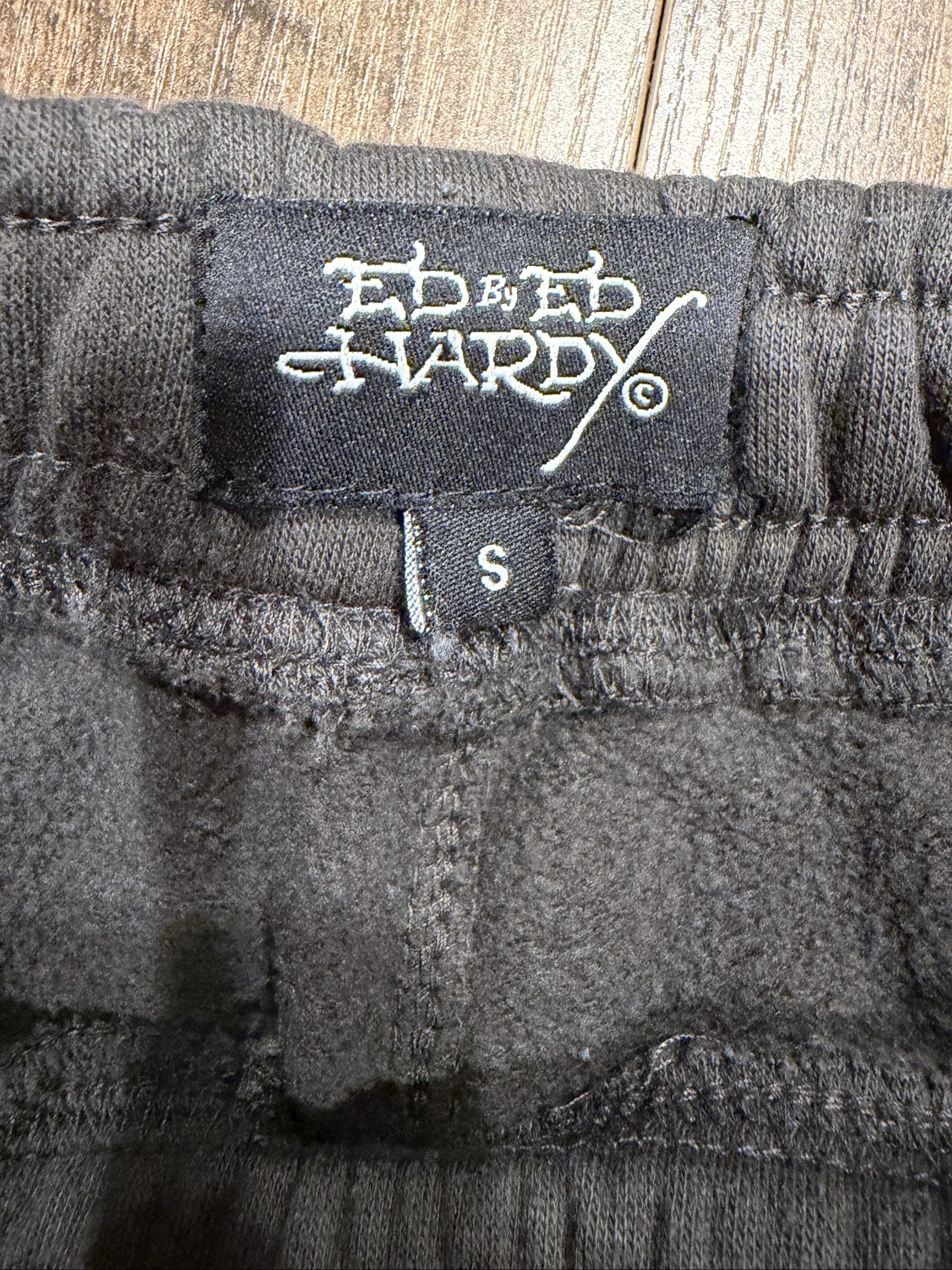 Ed Hardy Black Graphic Cotton Blend Shorts Small image 2