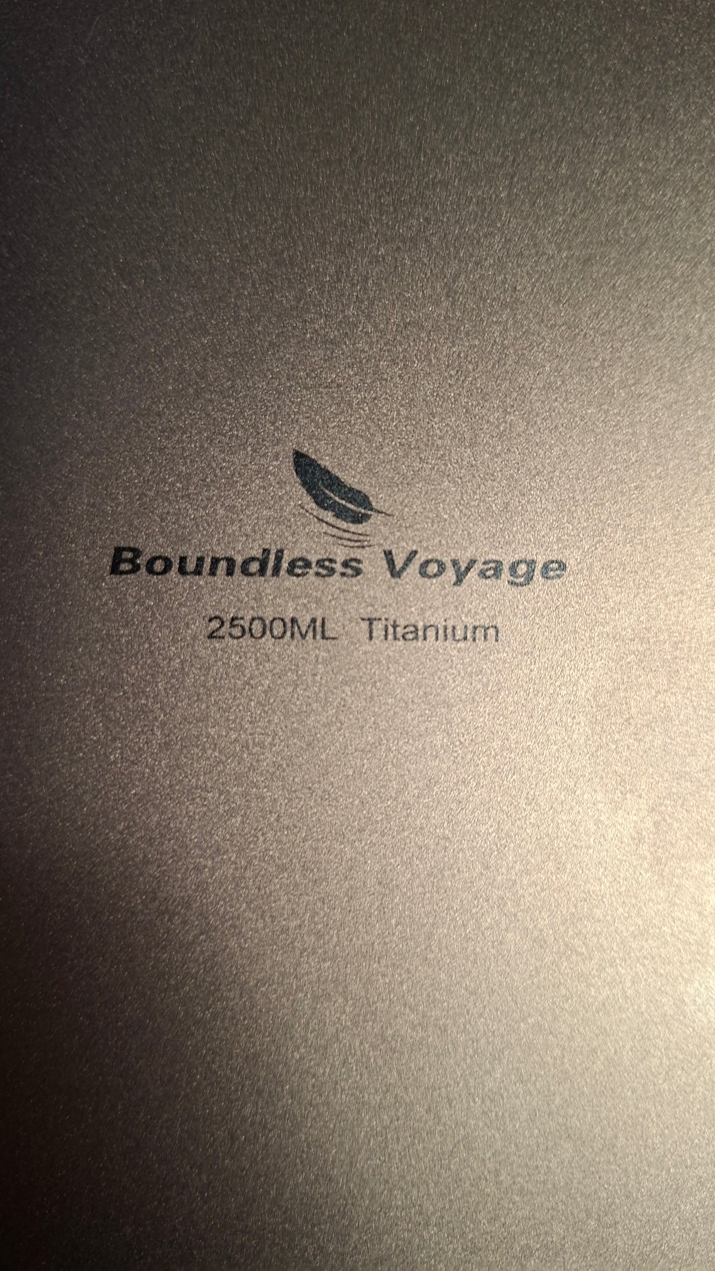 Boundless Voyage Grey Titanium Trinkflasche 2500ML *NEU* image 2