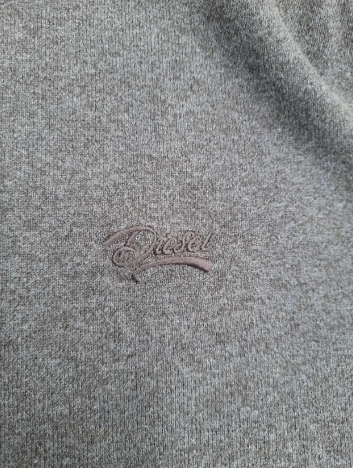 Diesel Men's Navy Blue Wool Crew Neck Jumper Medium image 4