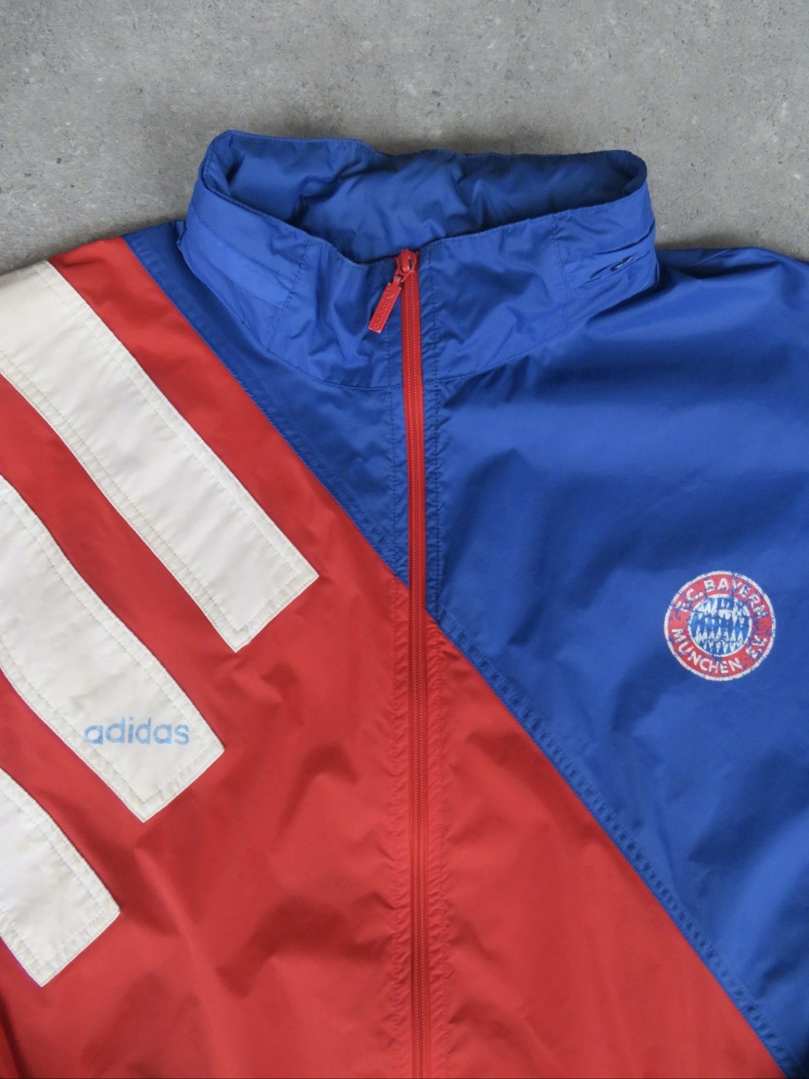 FC Bayern Munich Adidas Red & Blue Windbreaker Jacket XXL image 2