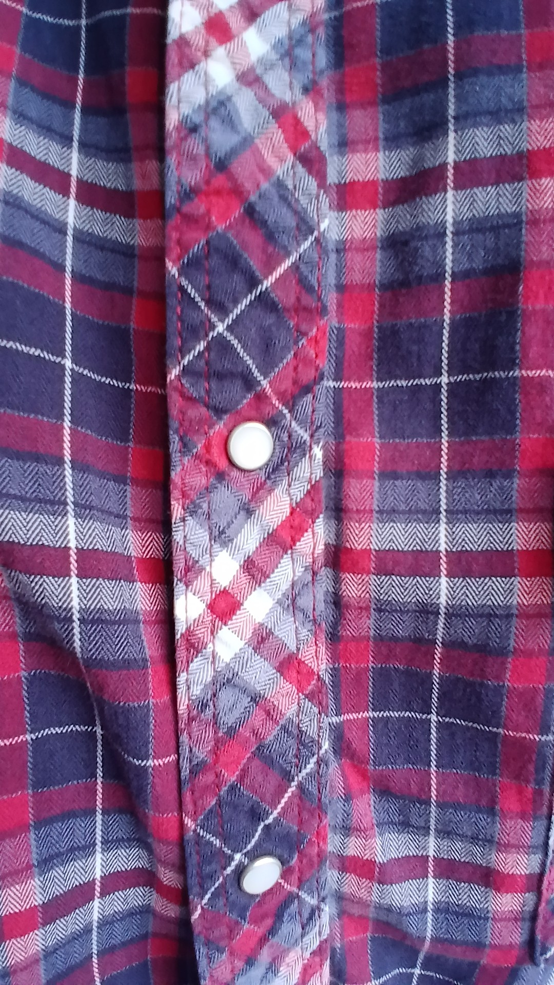 Quba & Co Red Navy Check 100% Cotton Shirt XL image 5